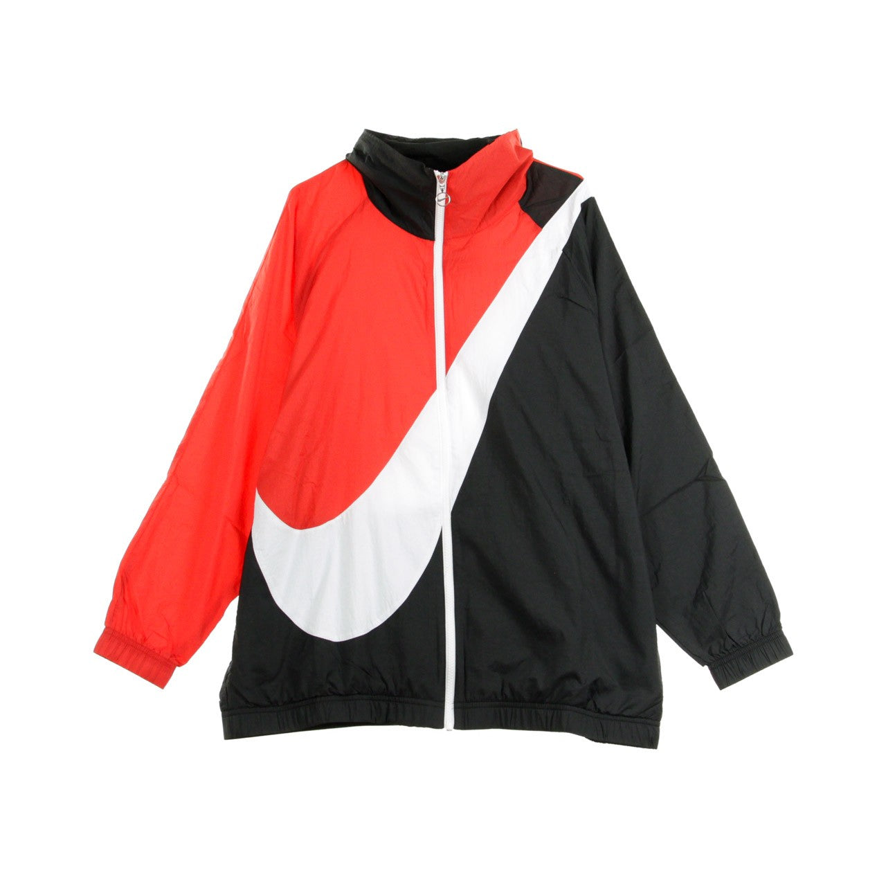 Nike, Giacca A Vento Donna W Swoosh Jkt Wvn Cb, Black/university Red/white