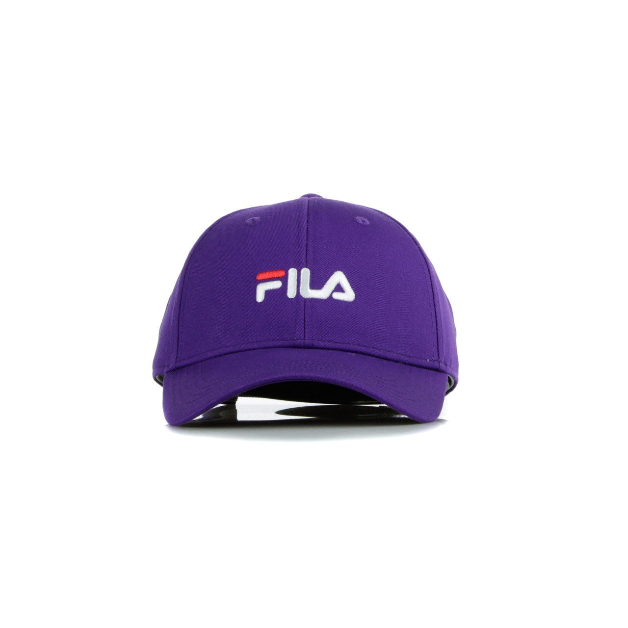 Curved Visor Cap for Men Linear Logo 6 Panel Tillandsia Purple