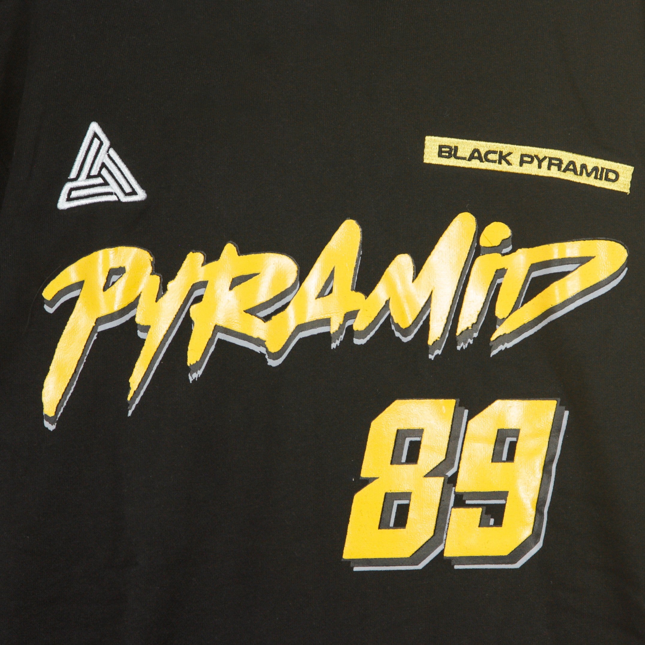 Pyramid 89 Black Men's Lightweight Hooded Sweatshirt
