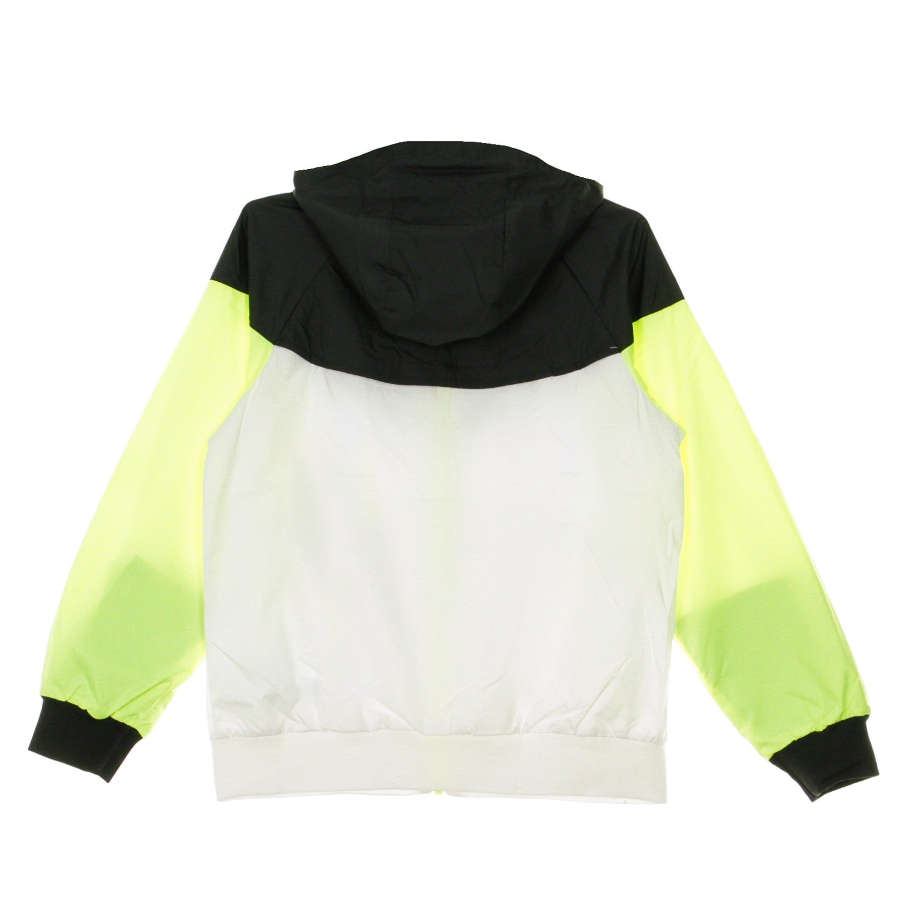 Giacca A Vento Ragazzo Windrunner Jacket Hooded White/black/volt/volt