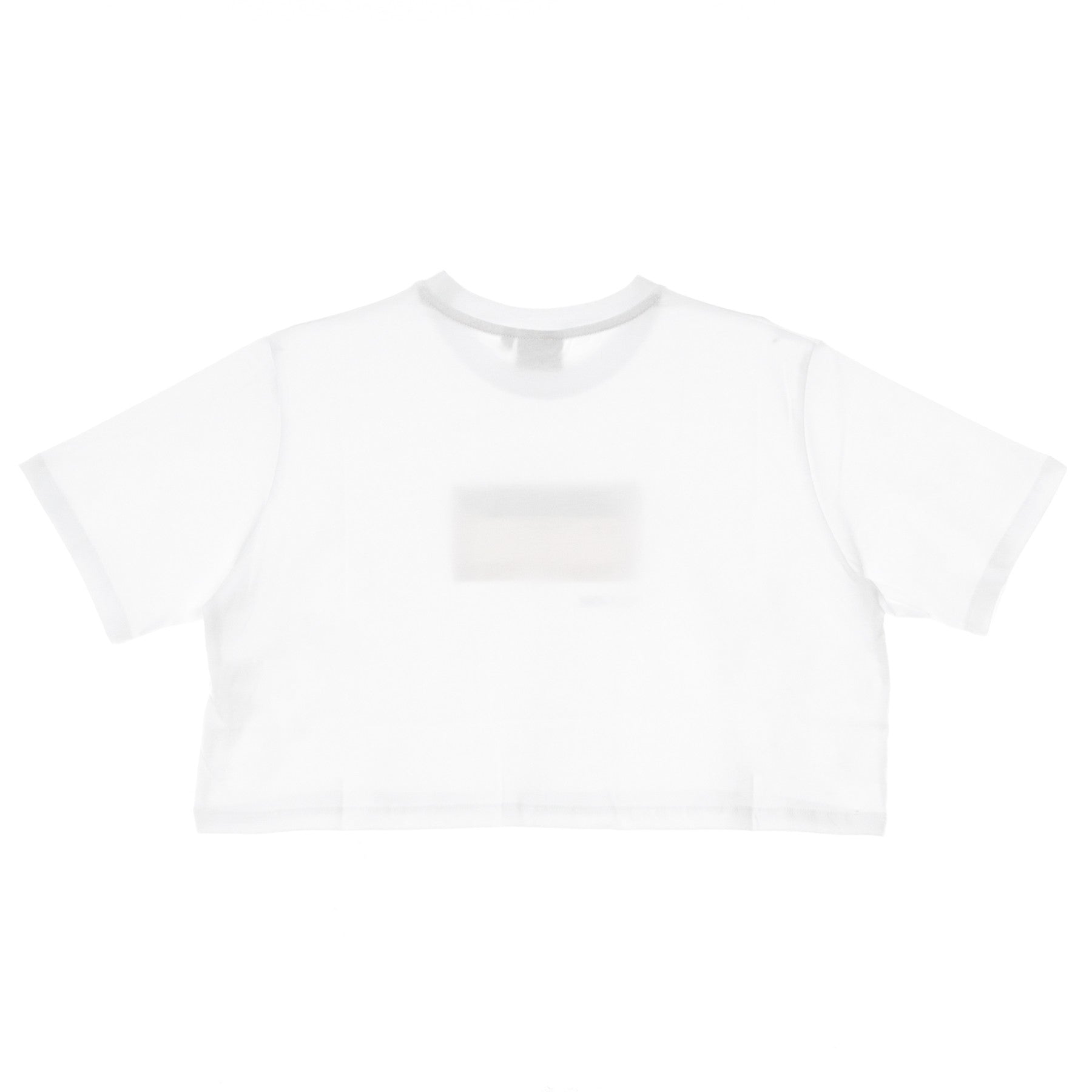 Maglietta Corta Donna Crop Top Pocket White
