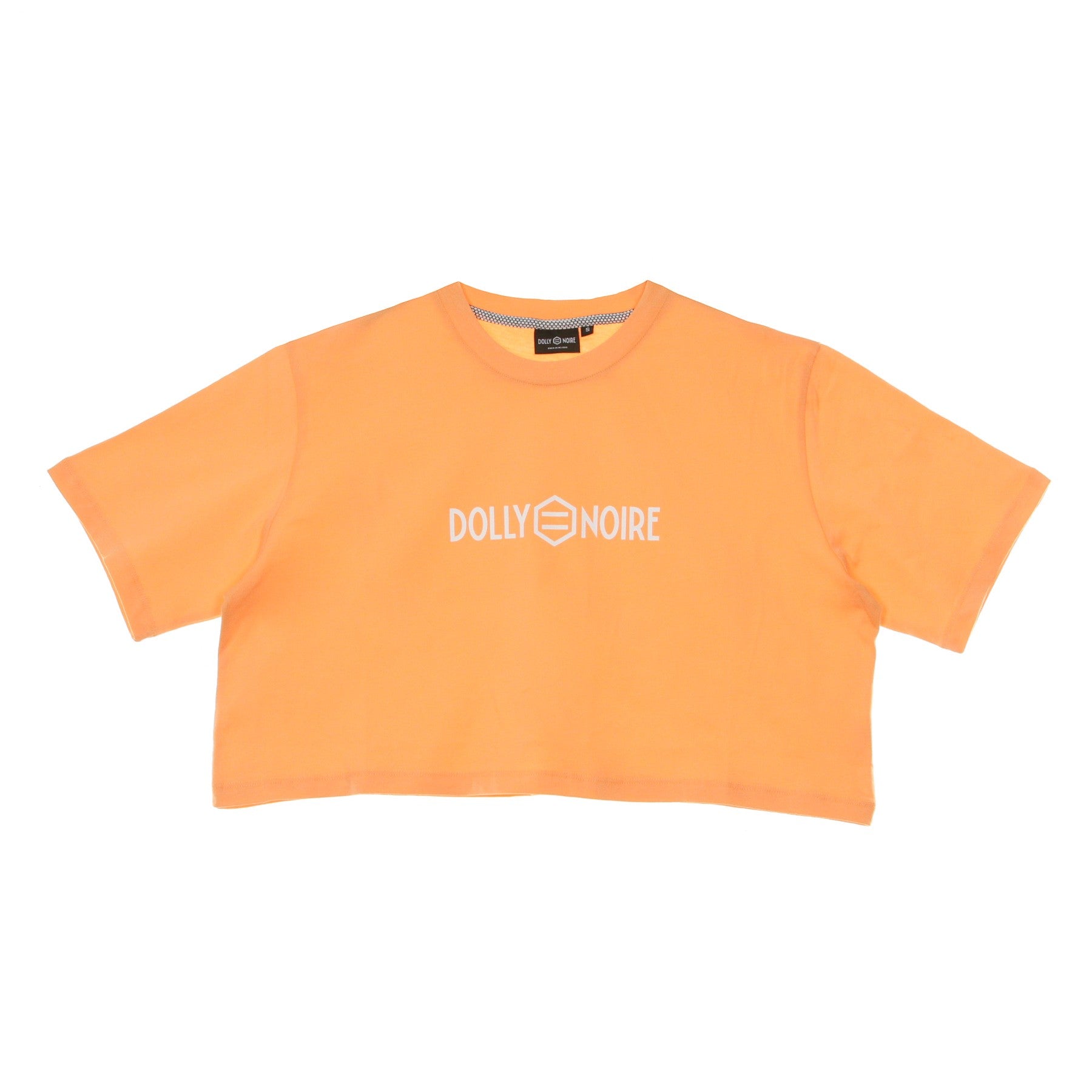 Dolly Noire, Maglietta Corta Donna Logo Crop Top, Cantaloupe Orange