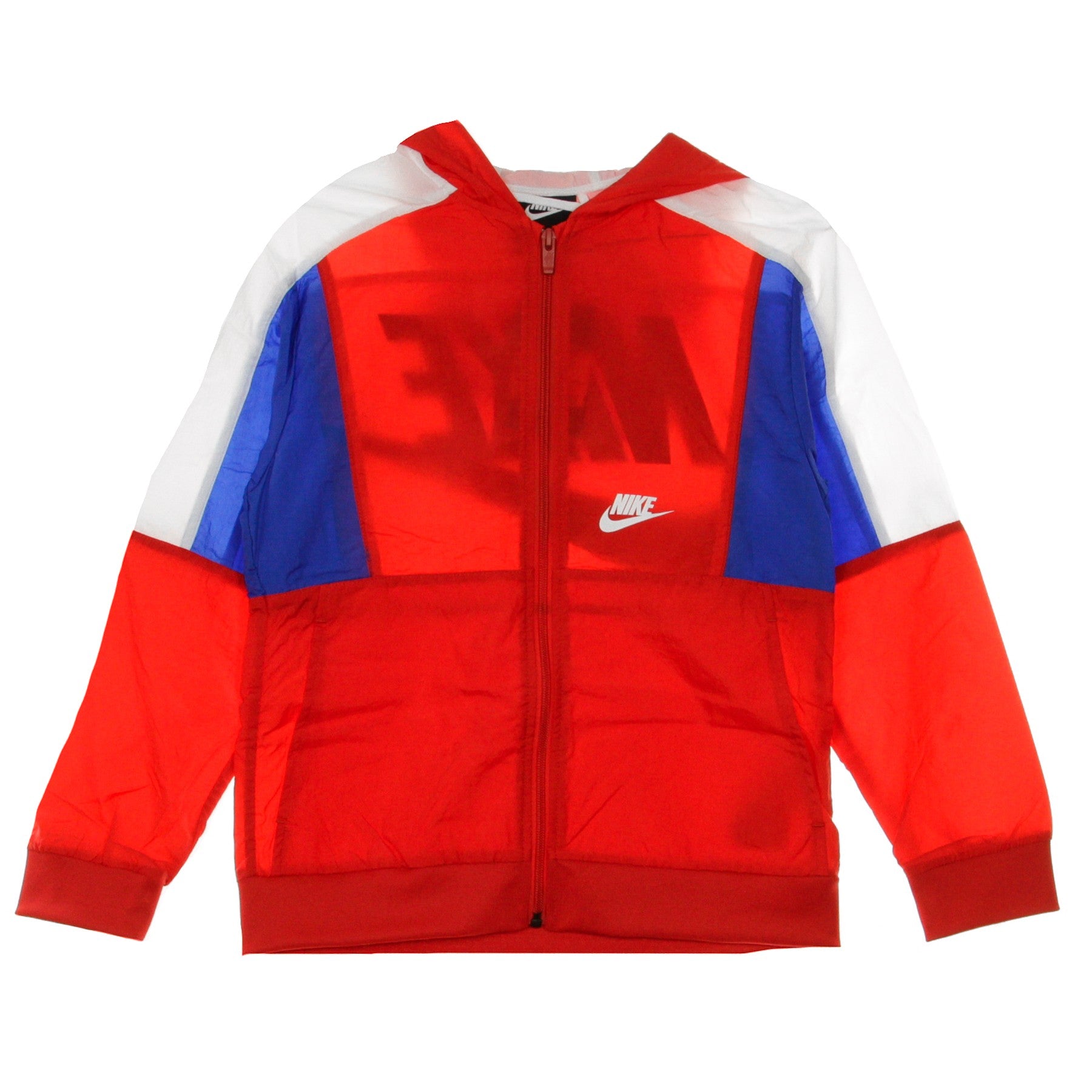 Nike, Giacca A Vento Ragazzo Woven Jacket, University Red/white/game Royal/white