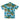 Camicia Manica Corta Uomo Hawaiian Shirt Palm Island Turquoise