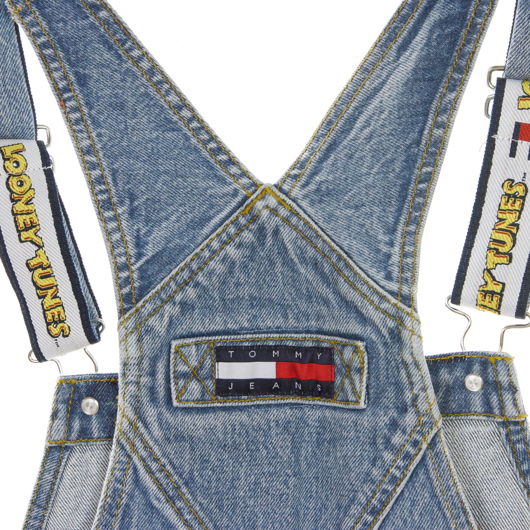 Tommy Dungaree X Looney Tunes Light Blue Denim Women's Dungarees