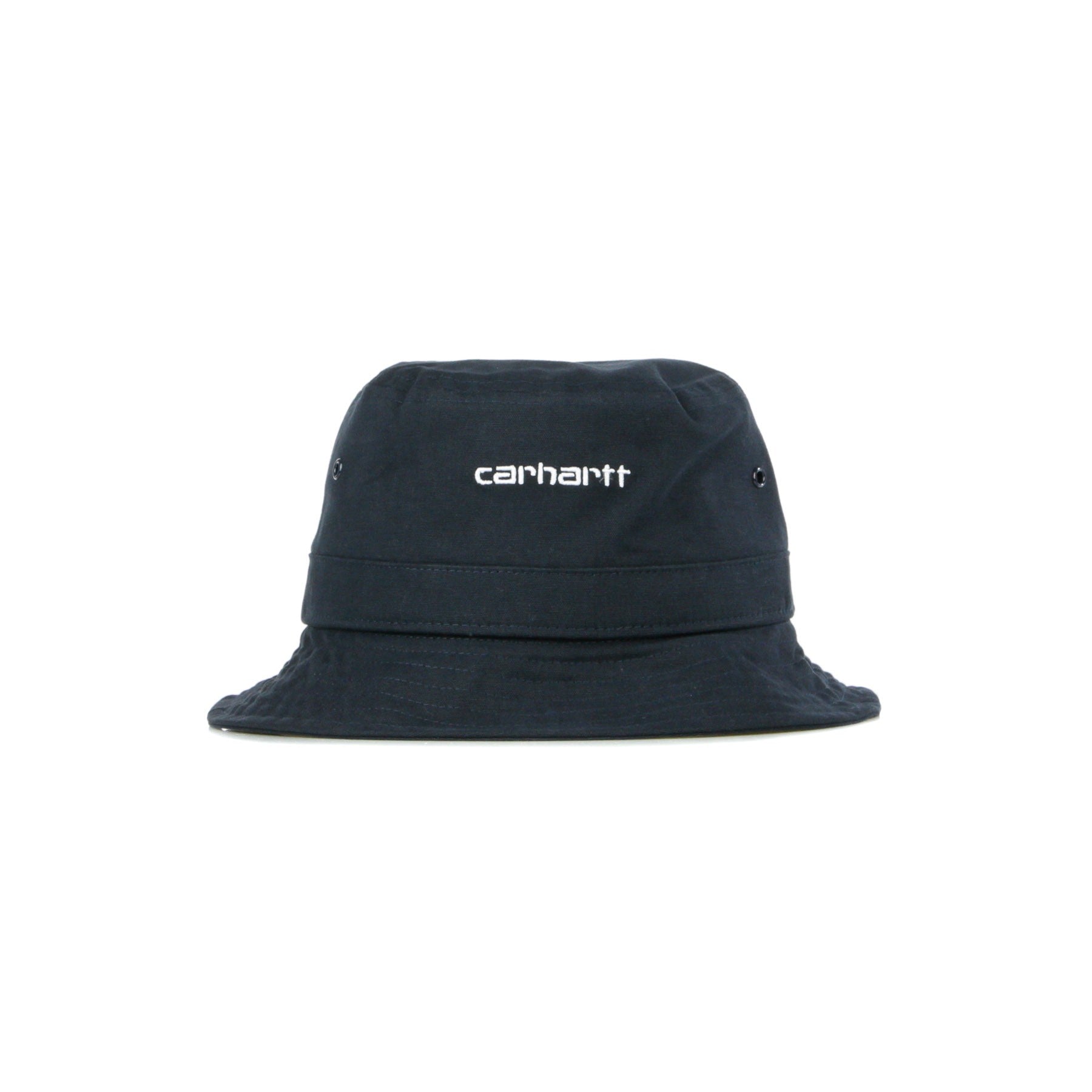 Carhartt Wip, Cappello Da Pescatore Uomo Script Bucket Hat, Dark Navy/white