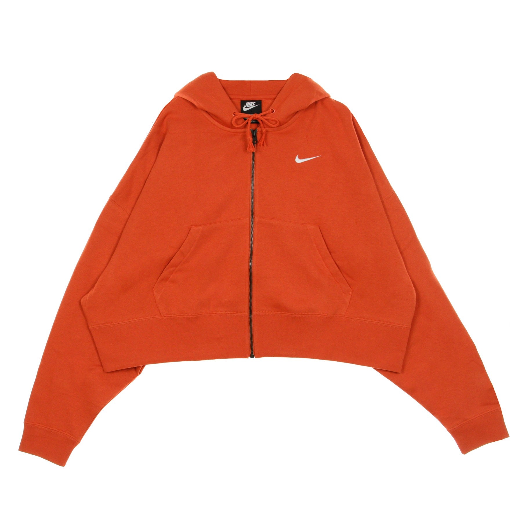 Women's Cropped Hoodie Sportswear Essential Mantra Orange/white