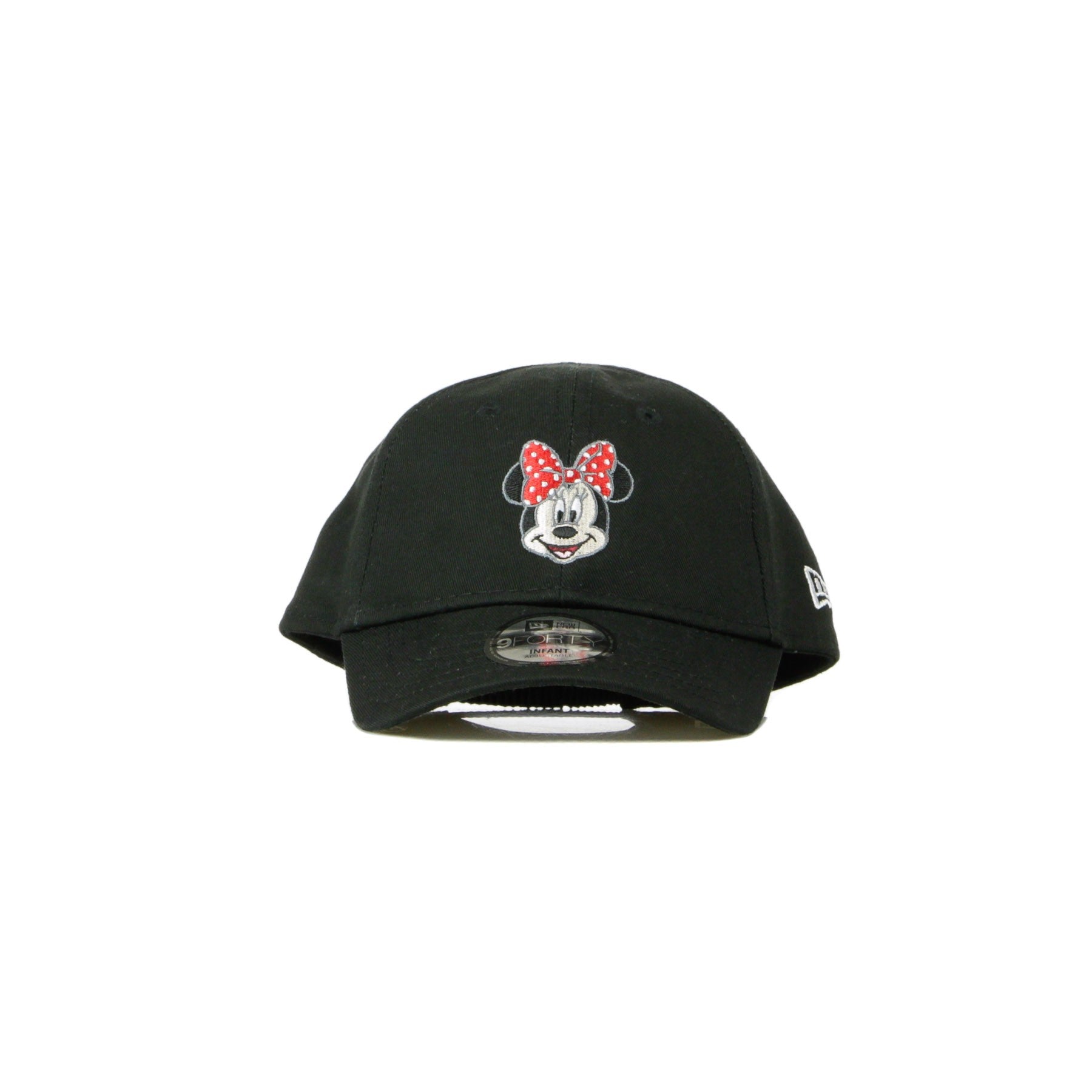 Curved Visor Cap for Children and Infants Disney Character Face 940 Minnie Mouse Black