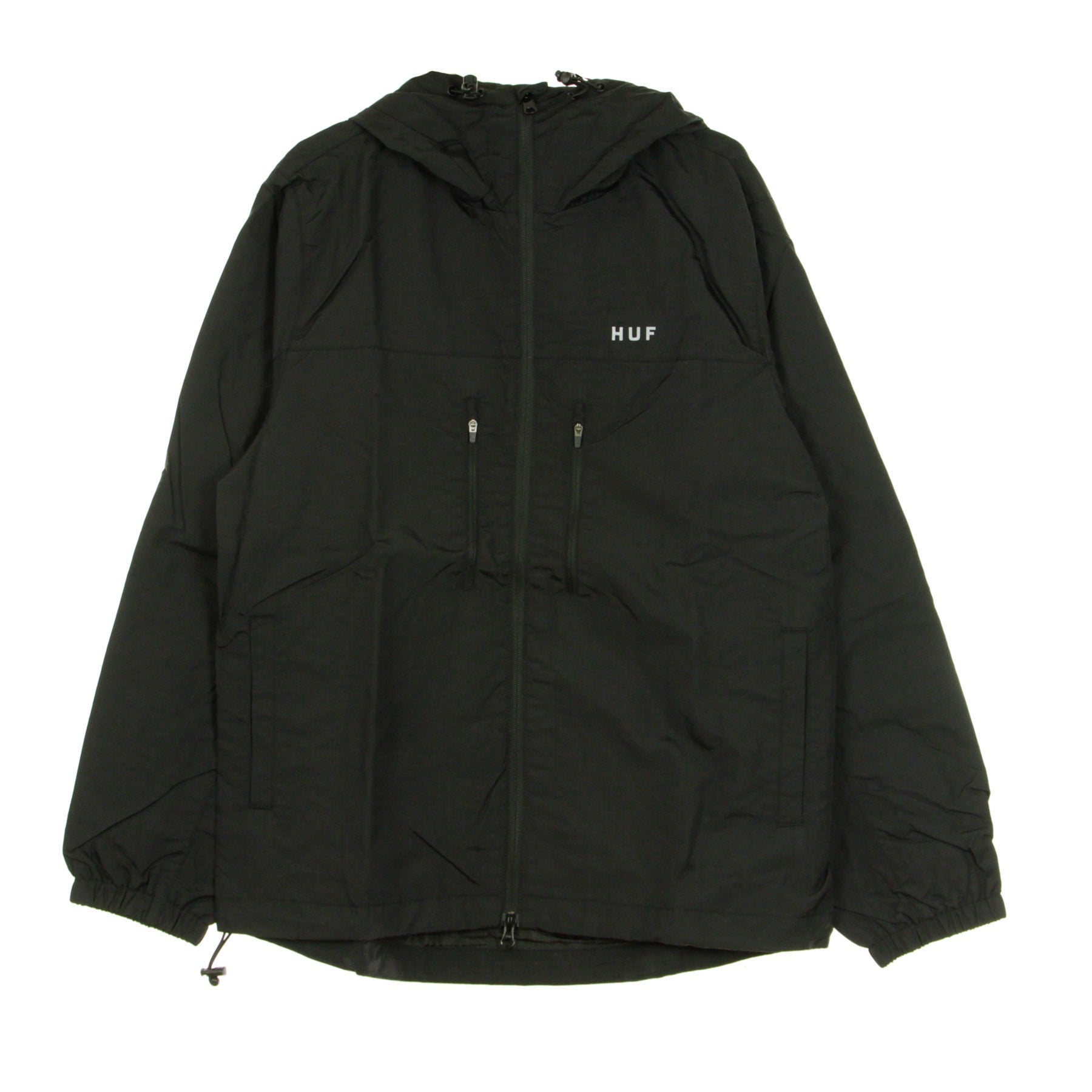 Essentials Men's Jacket Standard Zip Shell Black
