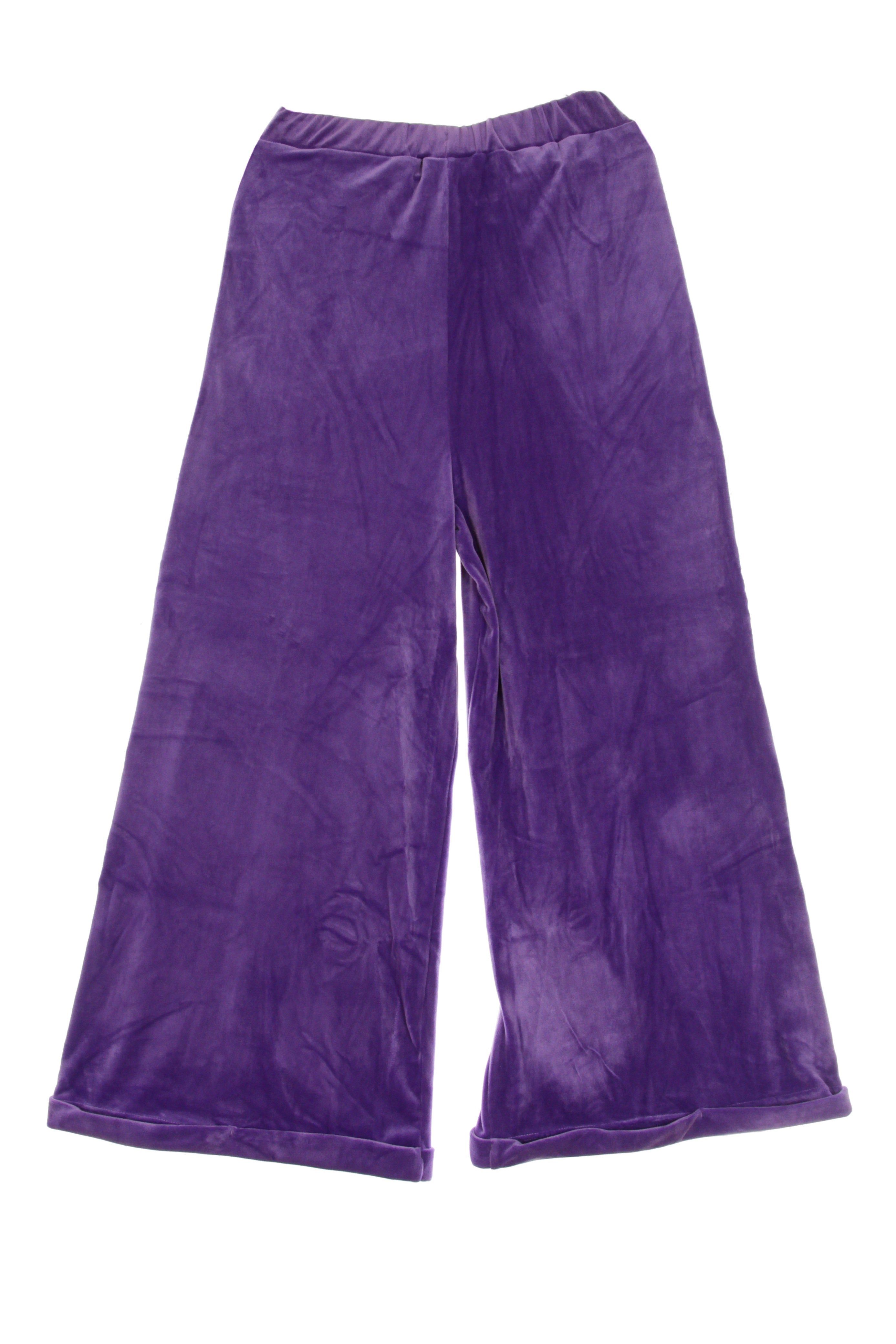 Authentic La Dazar Women's Lightweight Tracksuit Pants Violet/black