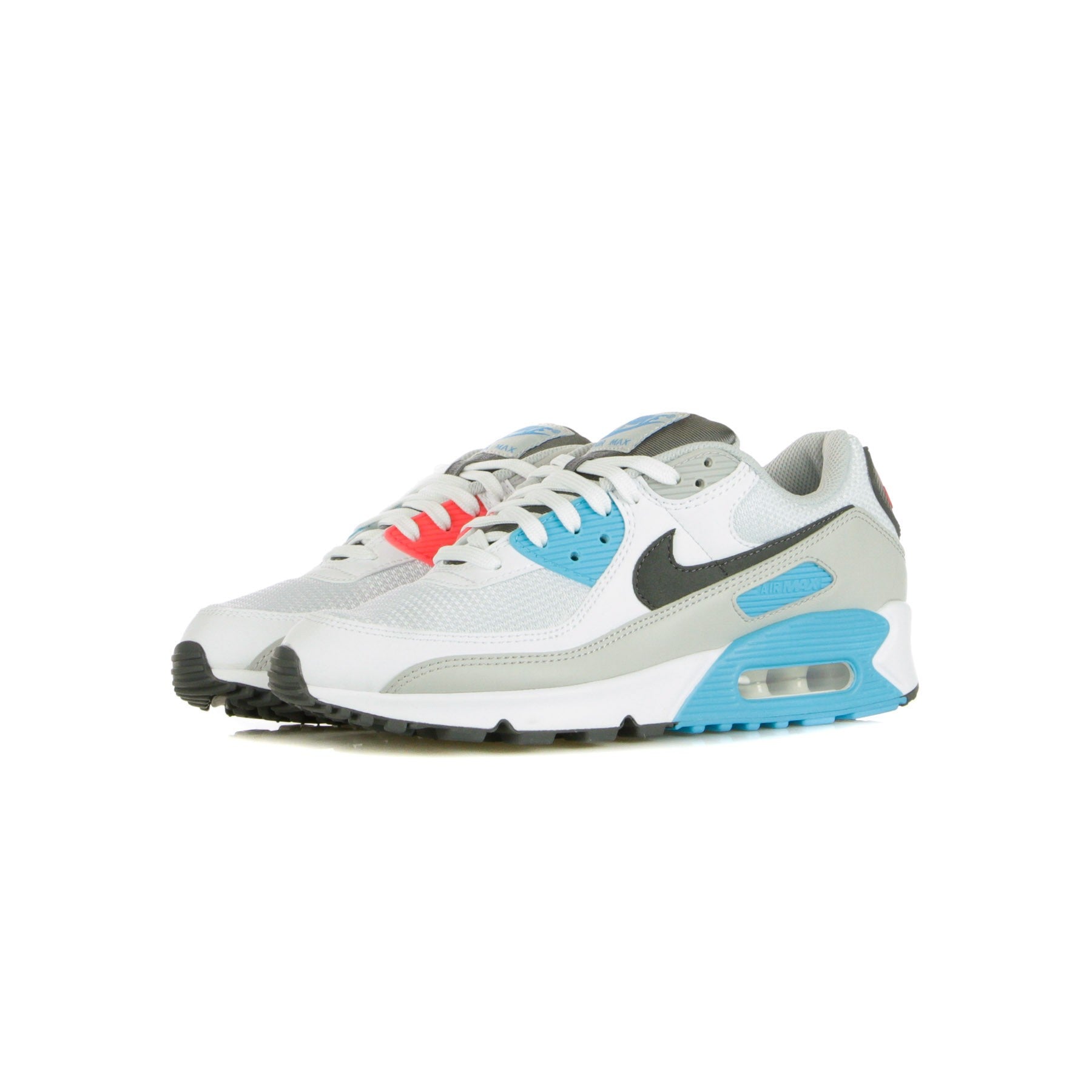 Air Max 90 White/iron Grey/chlorine Blue Men's Low Shoe