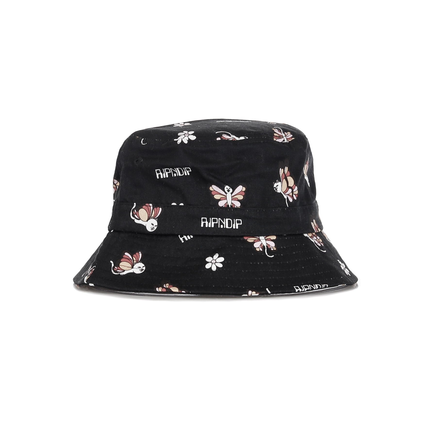Men's Bucket Hat Butterfly Bucket Hat Black