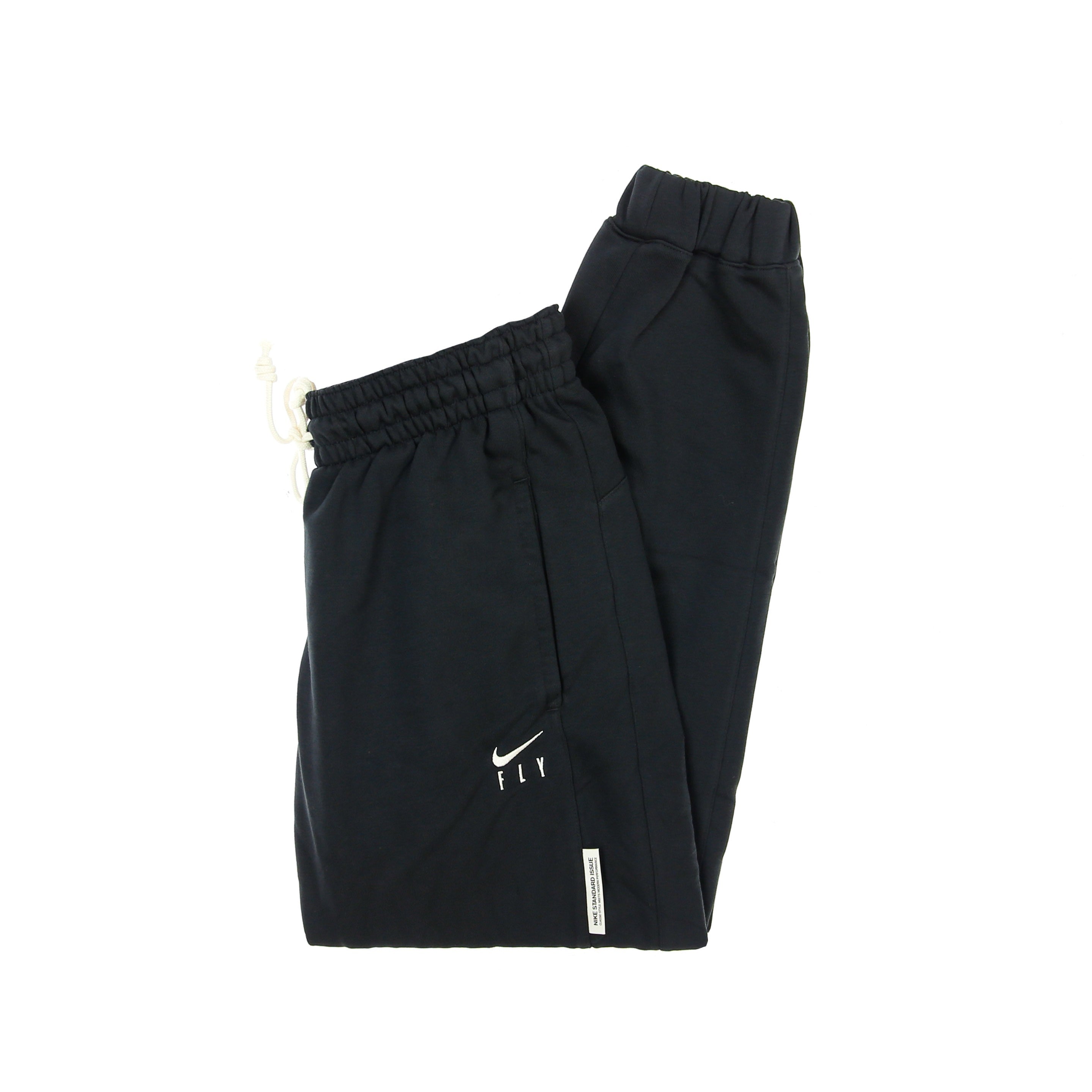 Nike, Pantalone Tuta Leggero Donna W Standard Issue Pant, Black/pale Ivory