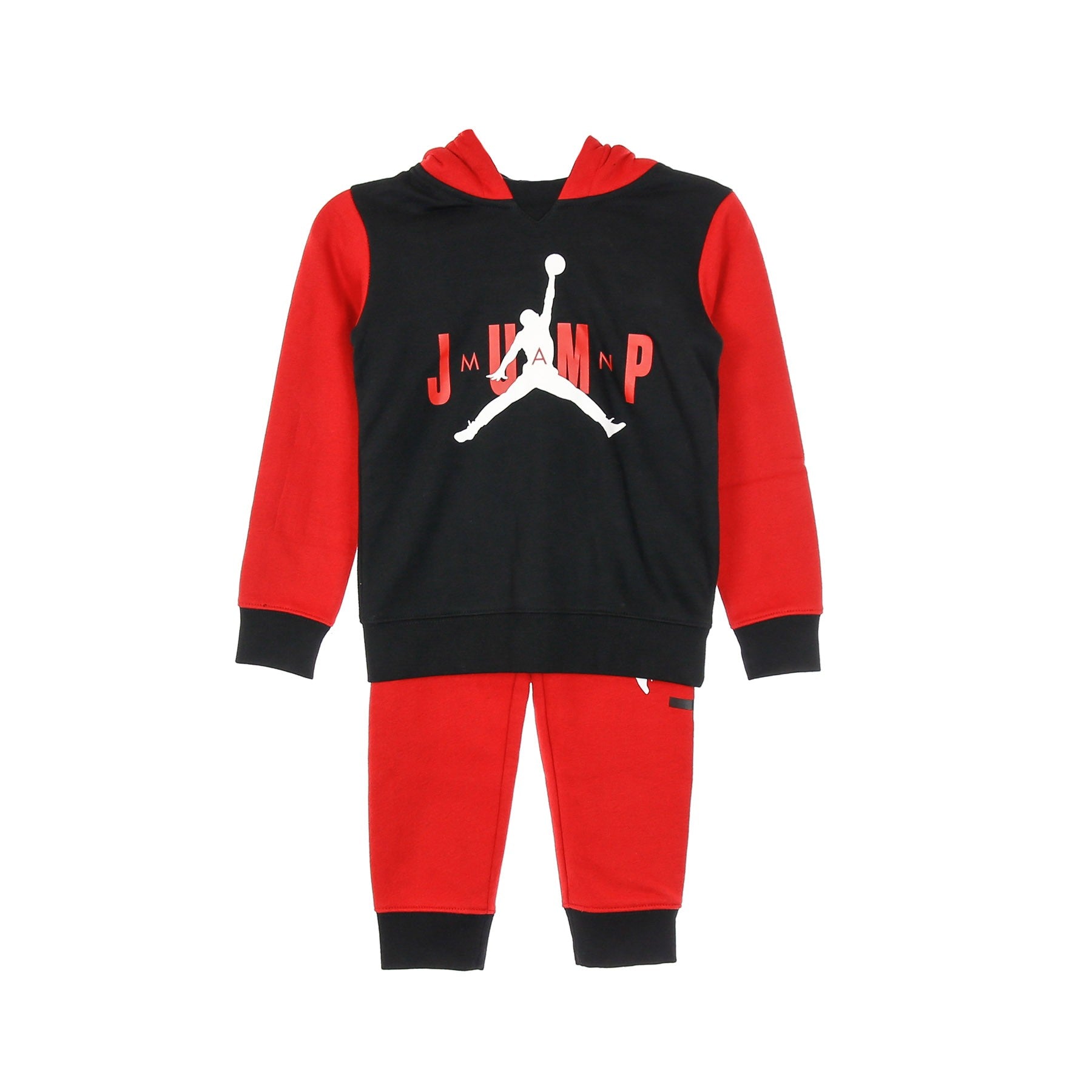 Jordan, Completo Tuta Bambino Jumpman Sideline Po& Jogger, Gym Red