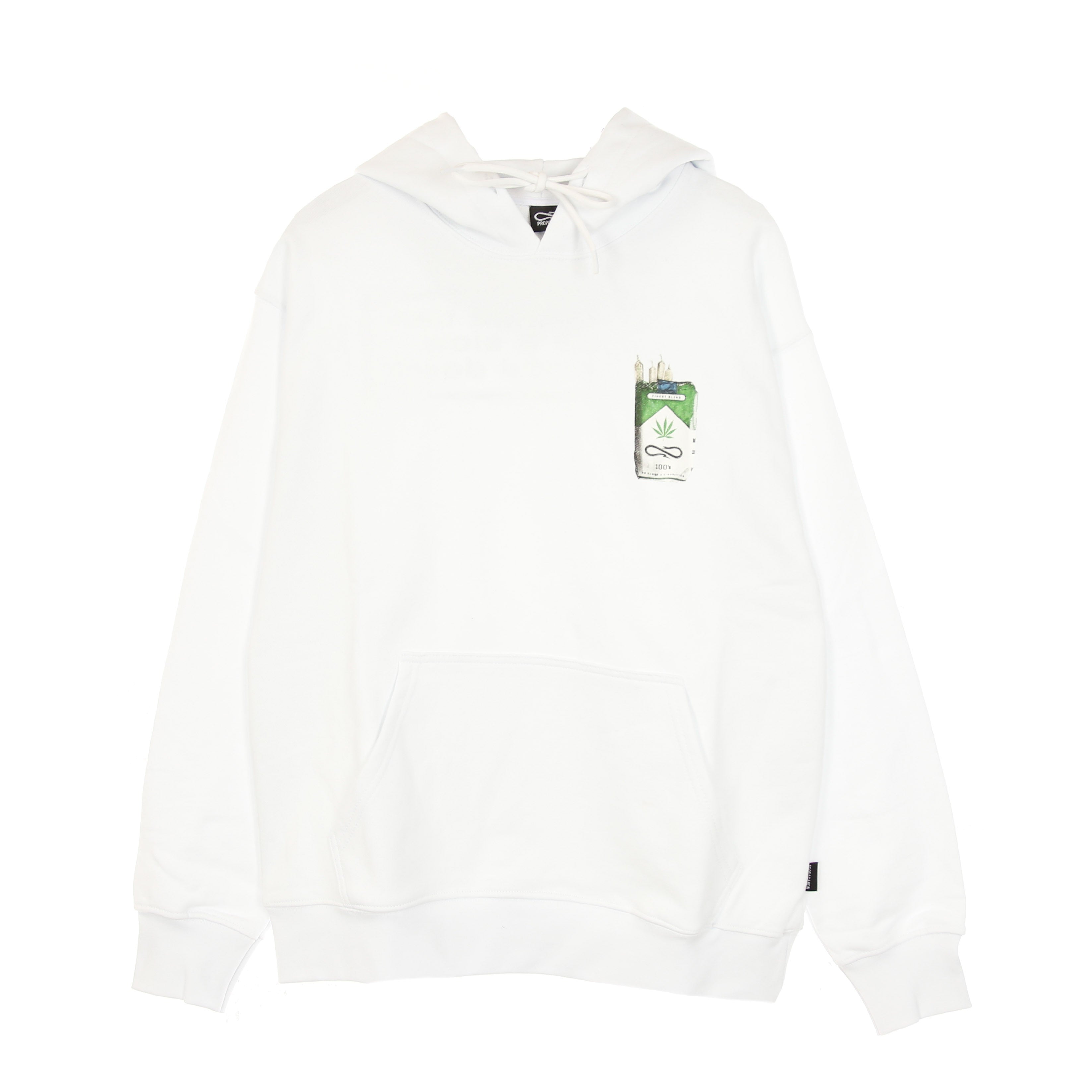 Lightweight Hooded Sweatshirt for Men Weed Hoodie White