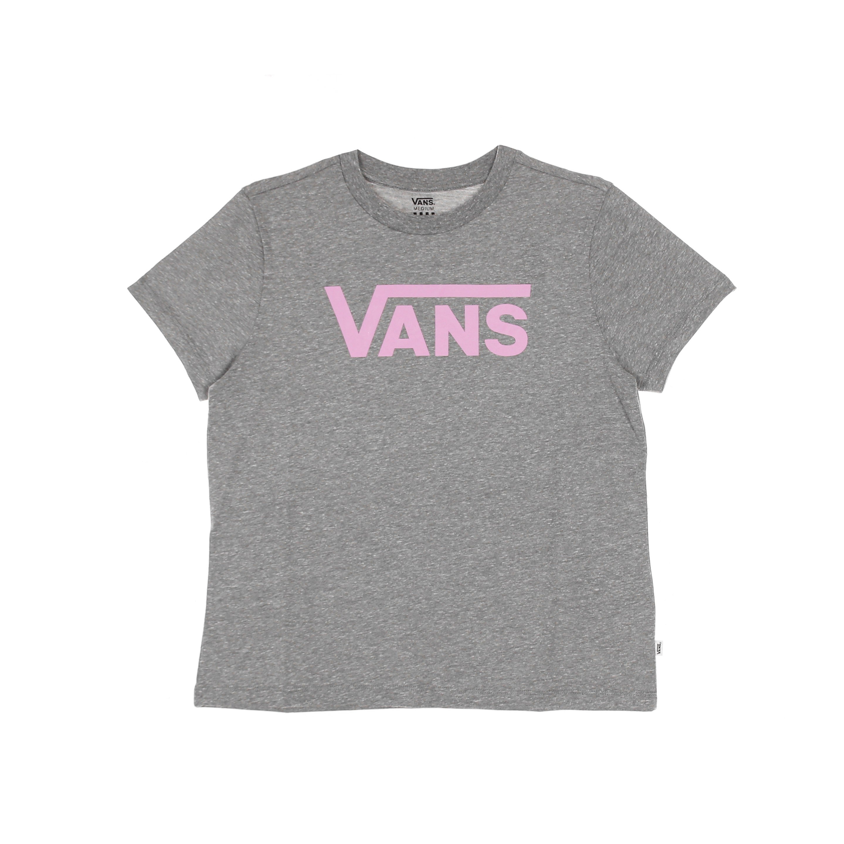 Women's Flying V Crew Tee T-Shirt Cement Heather/orchid