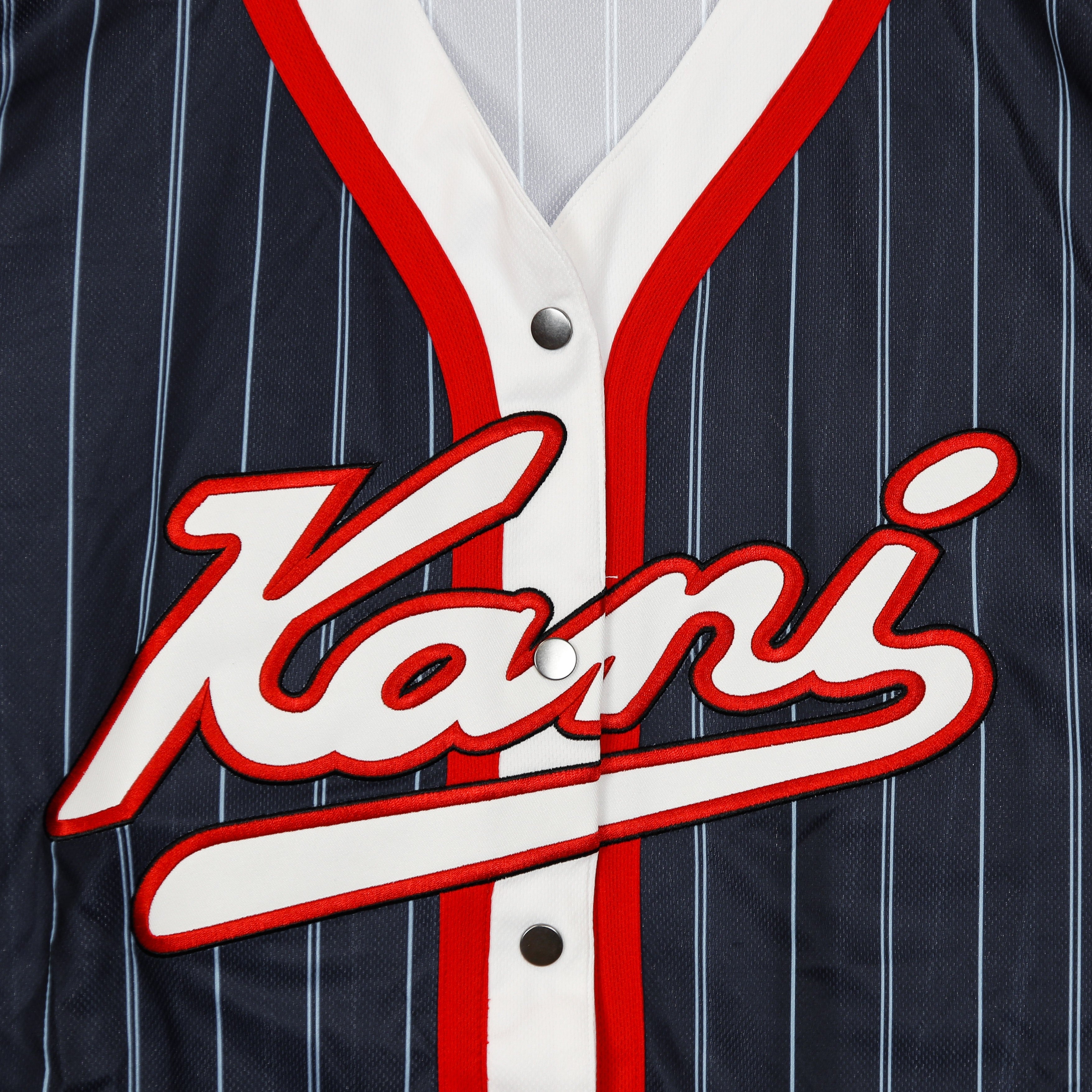 Men's Varsity Block Pinstripe Baseball Shirt