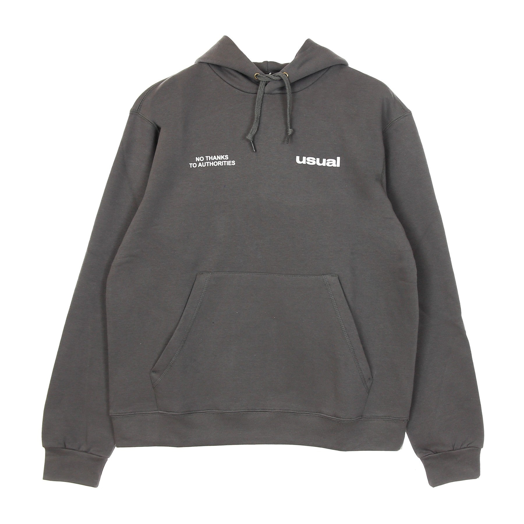 Usual Outline Men's Hoodie Anthracite