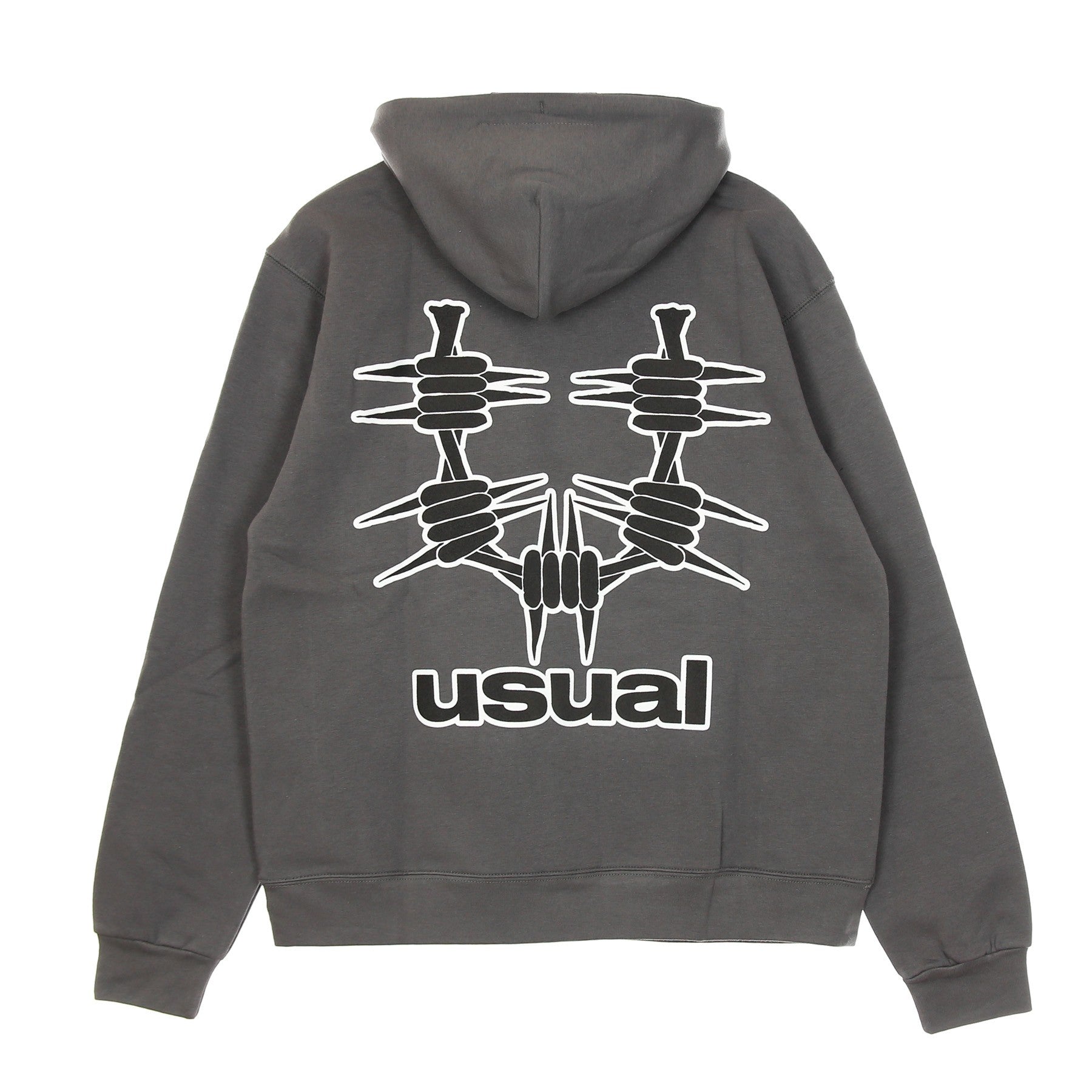 Usual Outline Men's Hoodie Anthracite