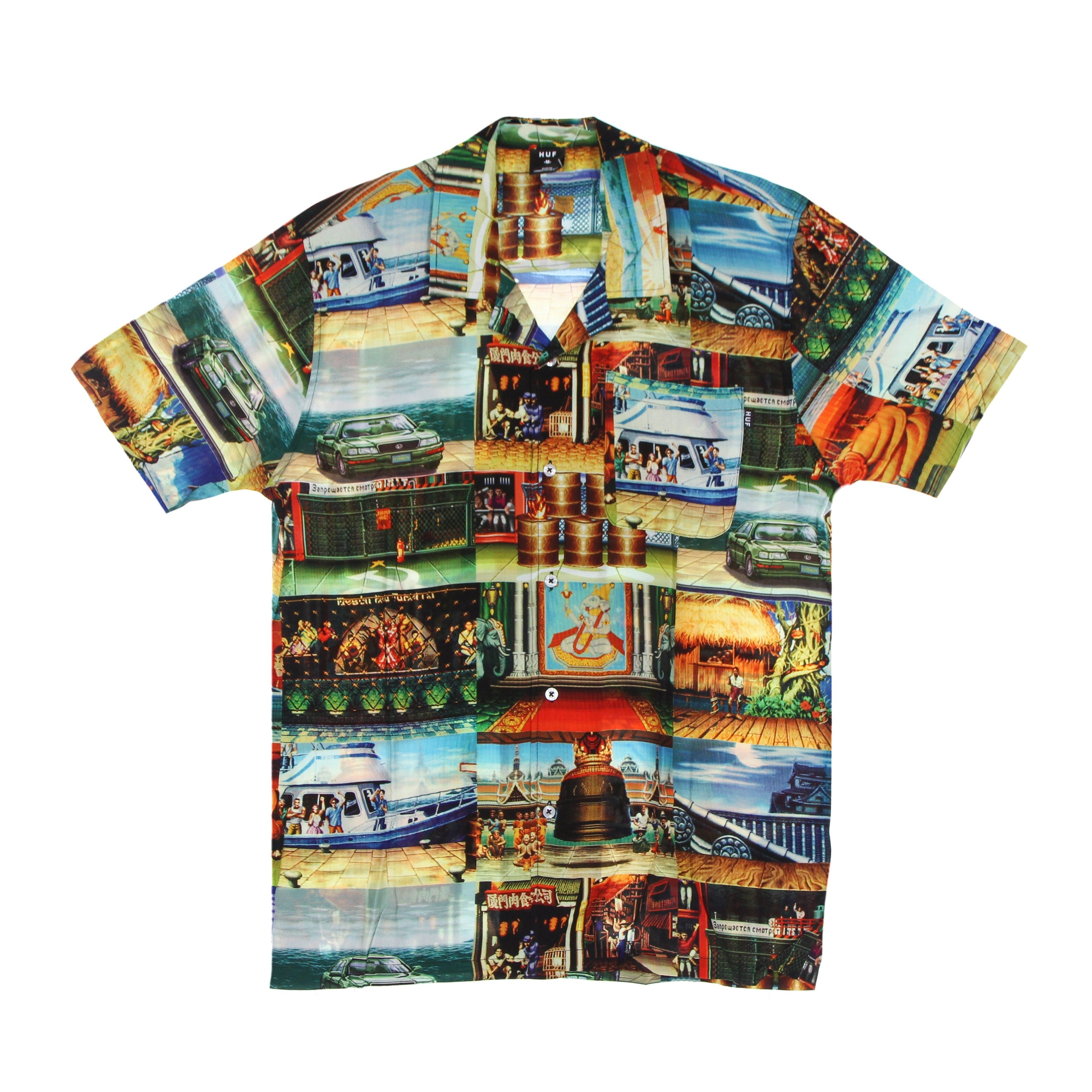 Men's Short Sleeve Shirt Stages Resort Shirt X Street Fighter Ii Multi
