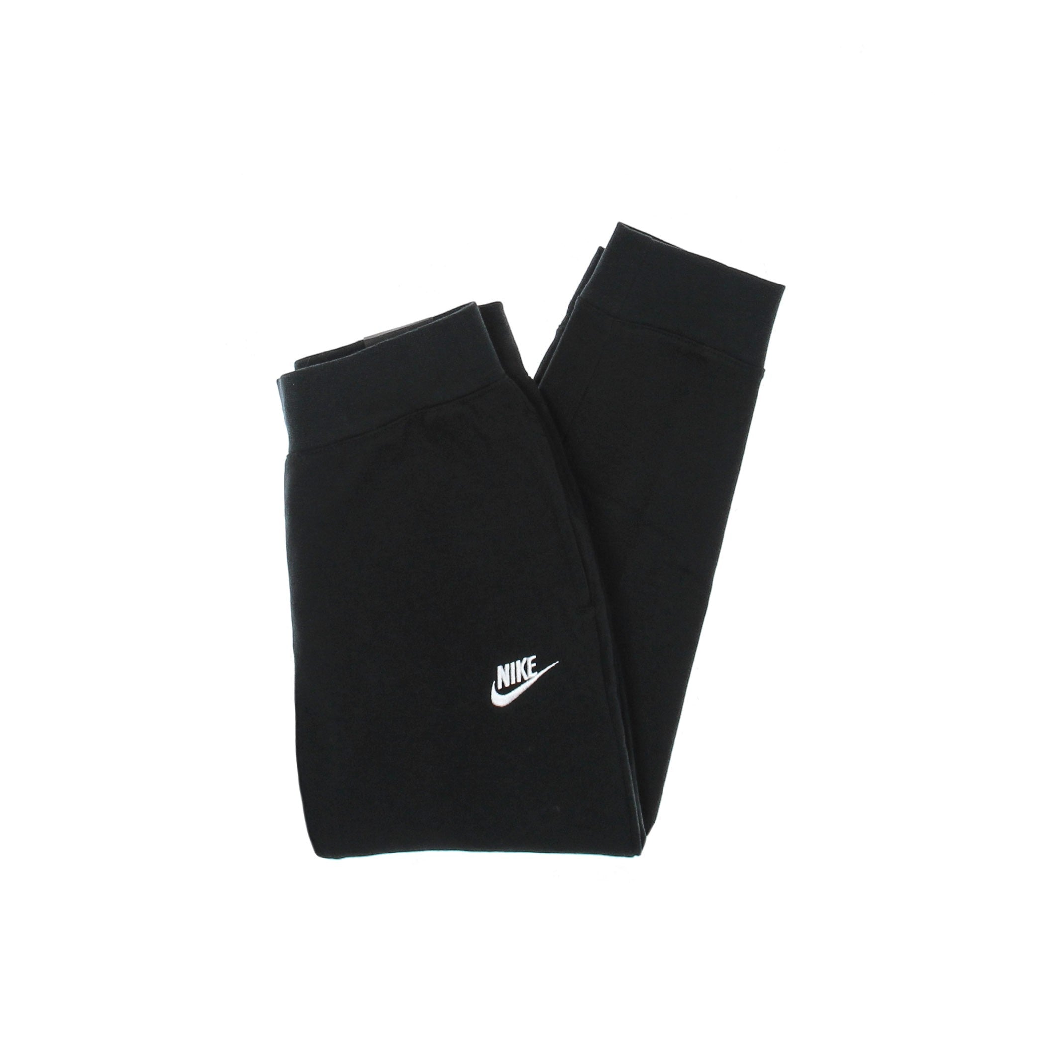 Nike, Pantalone Tuta Felpato Ragazzo Sportswear Club Fleece Pant, Black/white