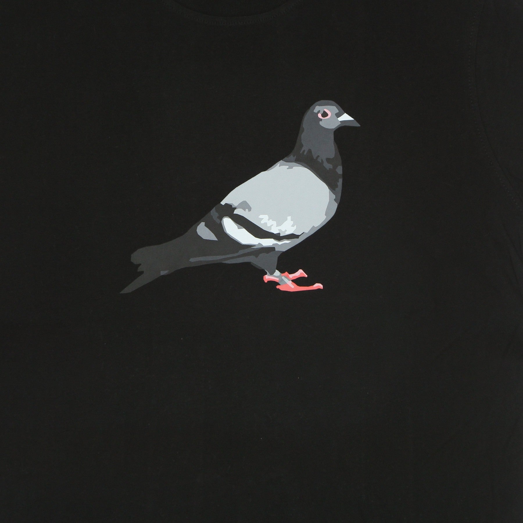 Men's T-Shirt Pigeon Logo Tee Black