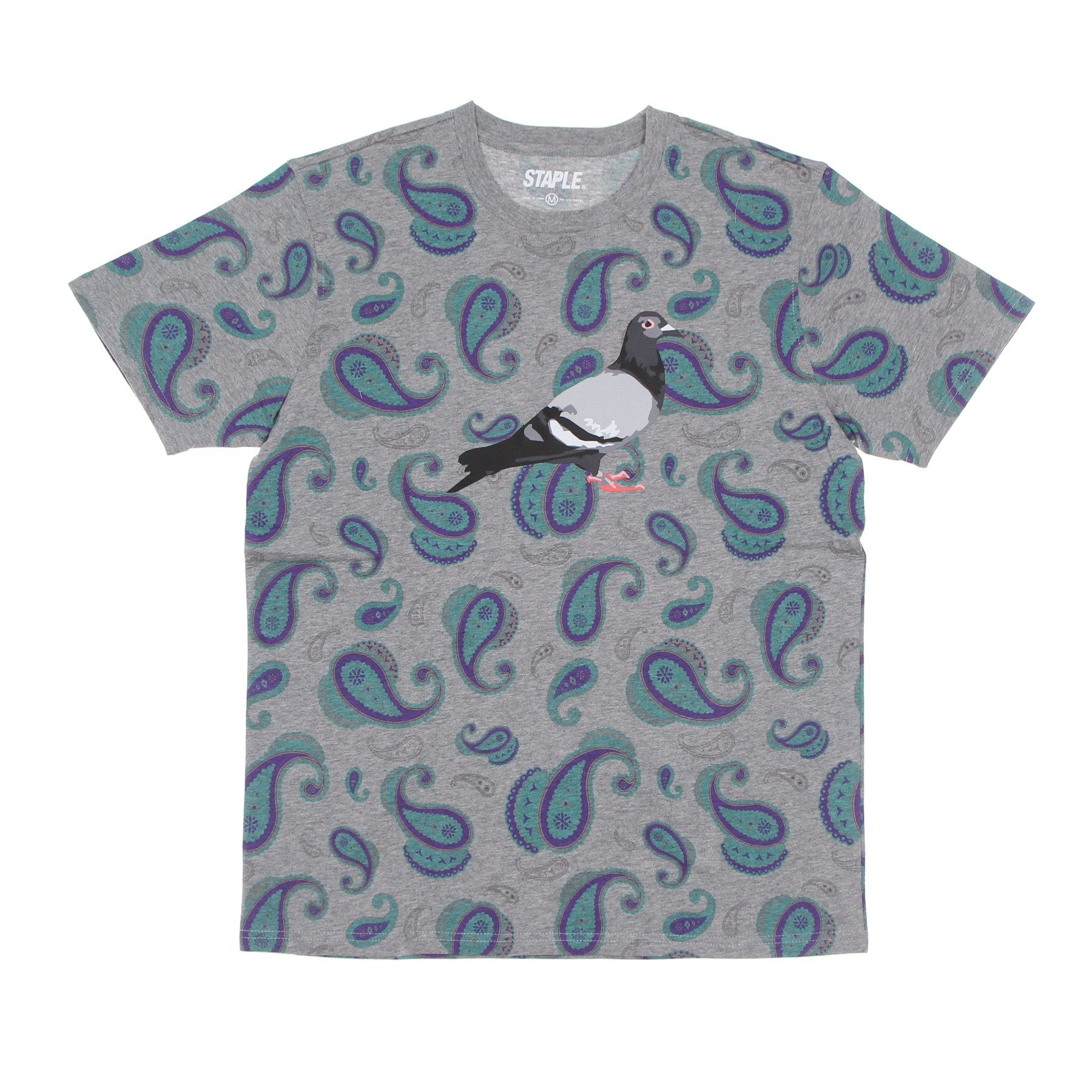Men's T-Shirt Pigeon Logo Tee Teal