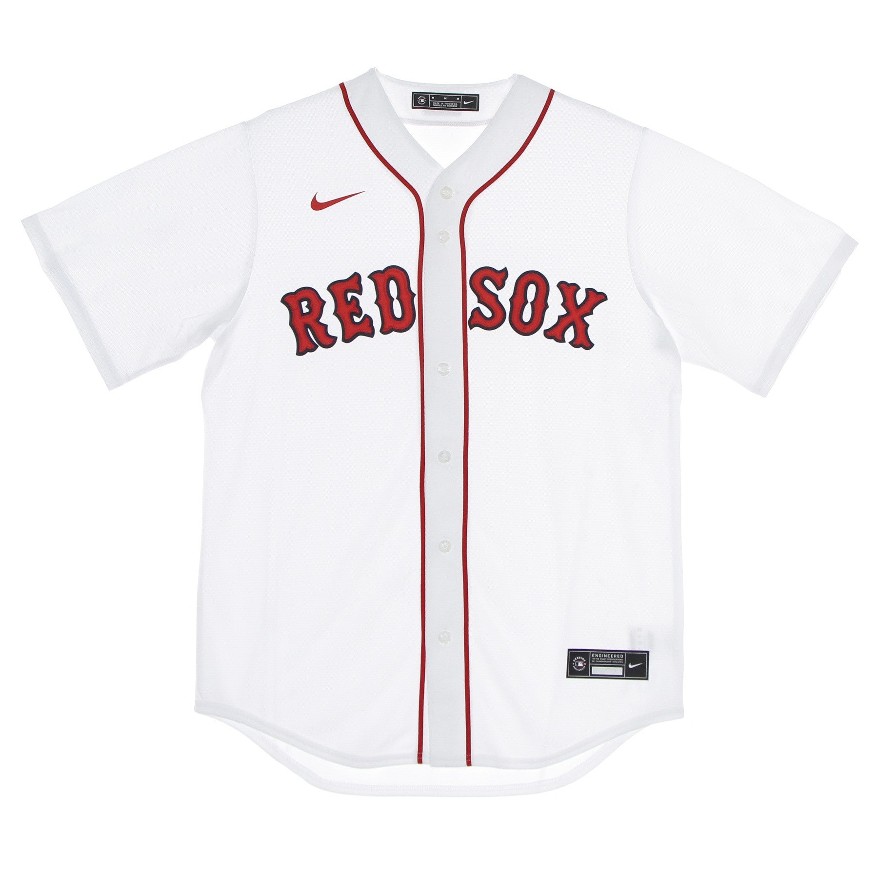 Men's Baseball Jacket MLB Official Replica Jersey Bosred Home White