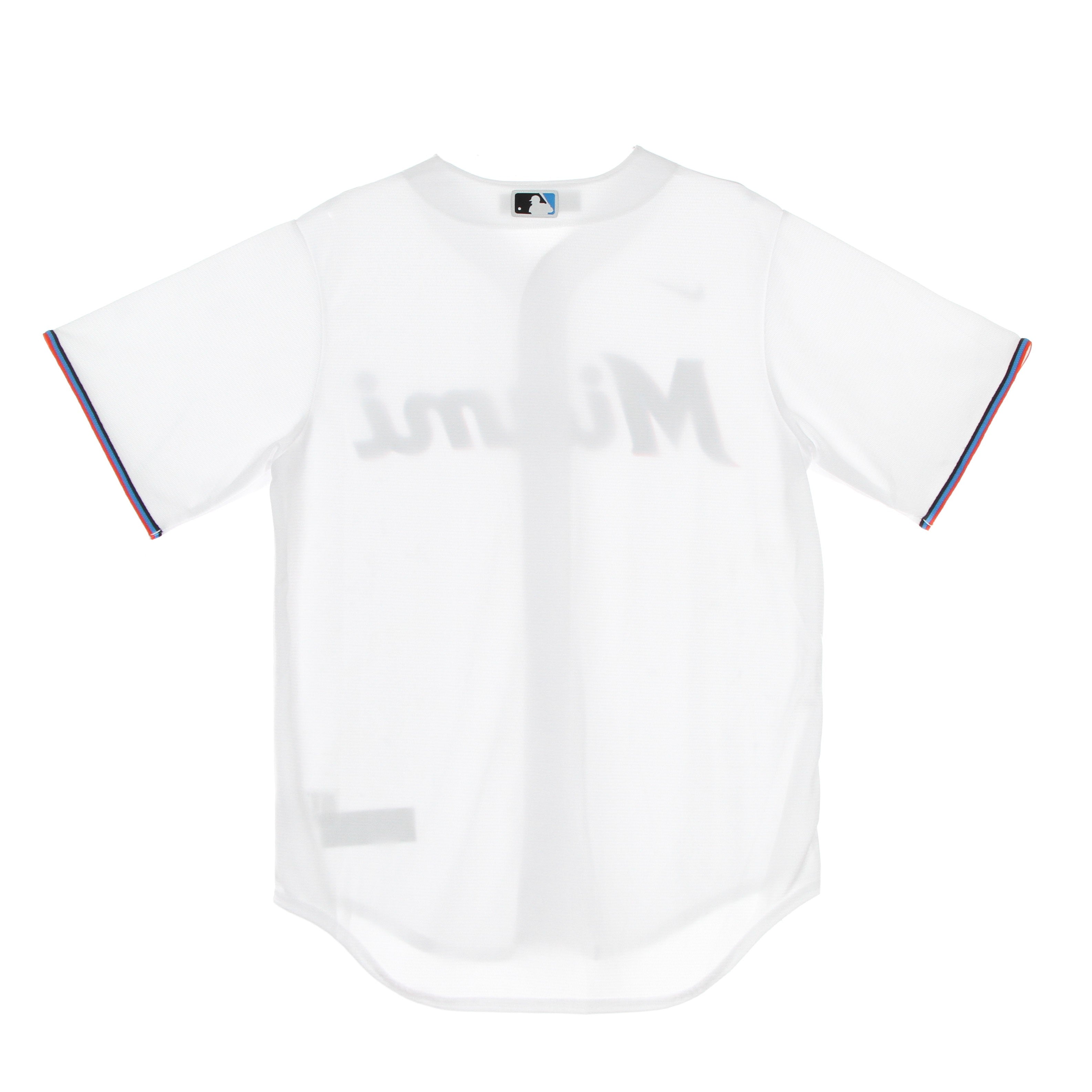 Men's Baseball Jacket Mlb Official Replica Jersey Miamar Home White