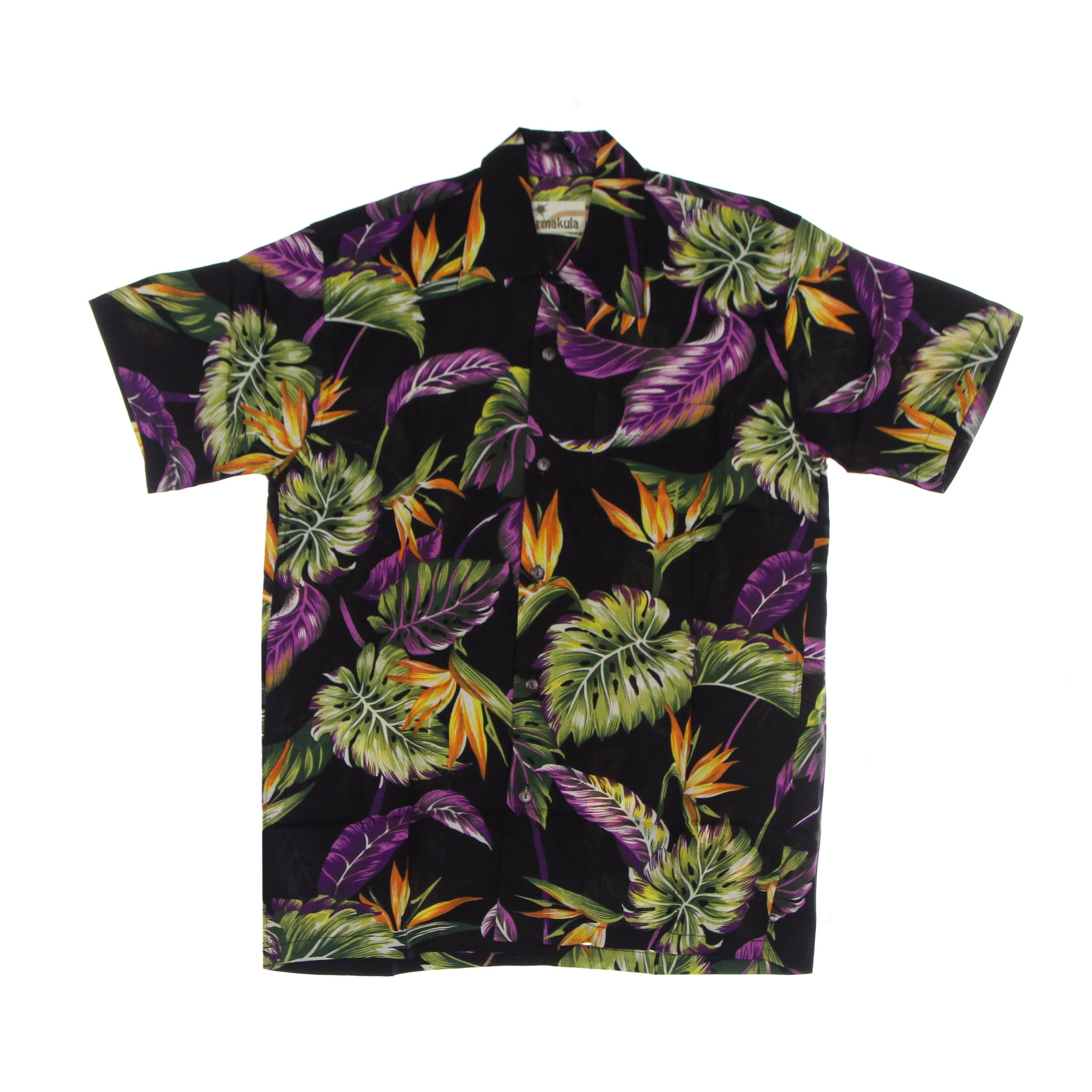 Hawaiian Shirt Nevada Purple Leaf Men's Short Sleeve Shirt