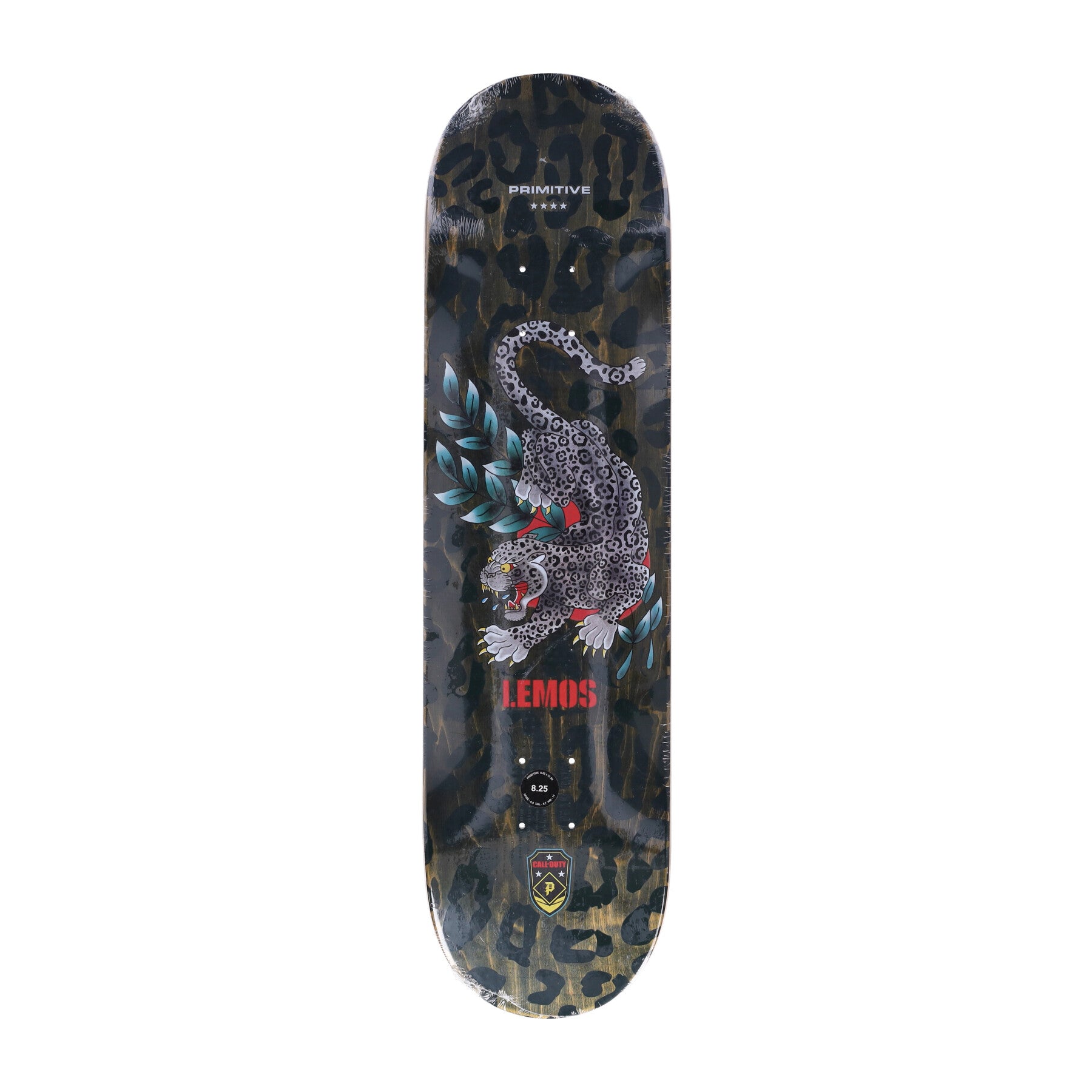 Skateboard Tavola Uomo Lemos Black Jaguar Deck X Call Of Duty Blue
