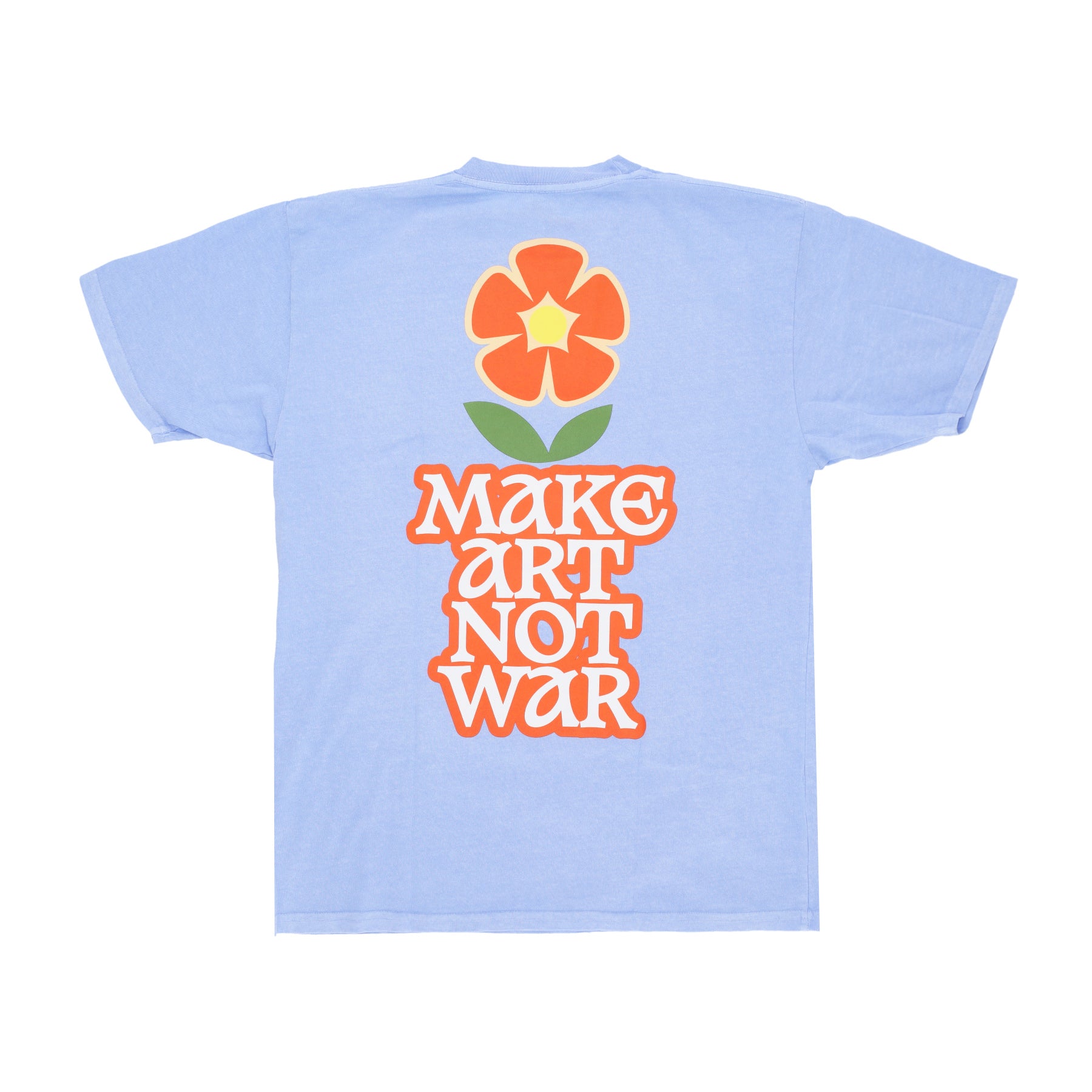 Maglietta Uomo Make Art Not War Flower Pigment Tee Pigment Hydrangea