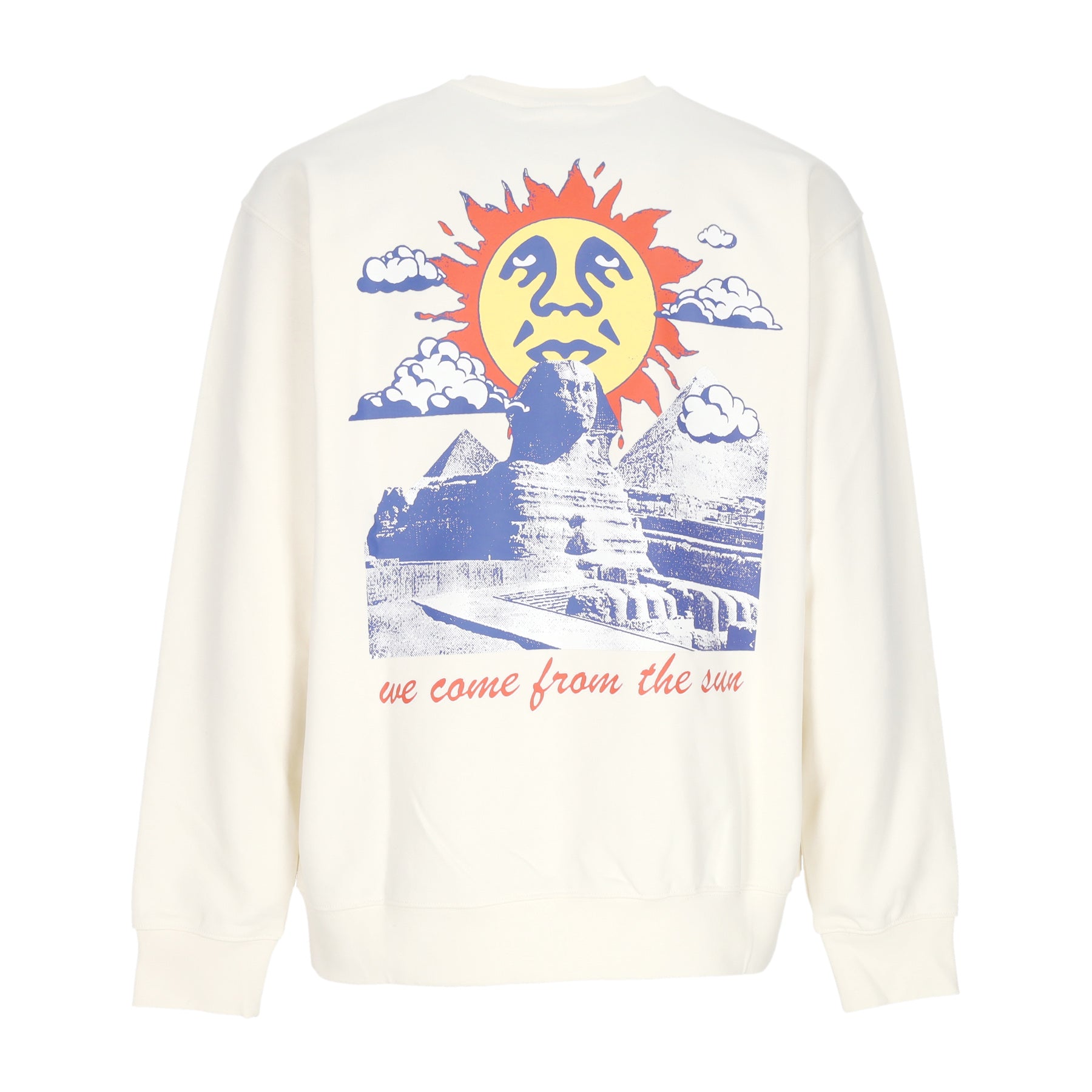 We Come From The Sun Premium French Crew Unbleached Men's Lightweight Crewneck Sweatshirt