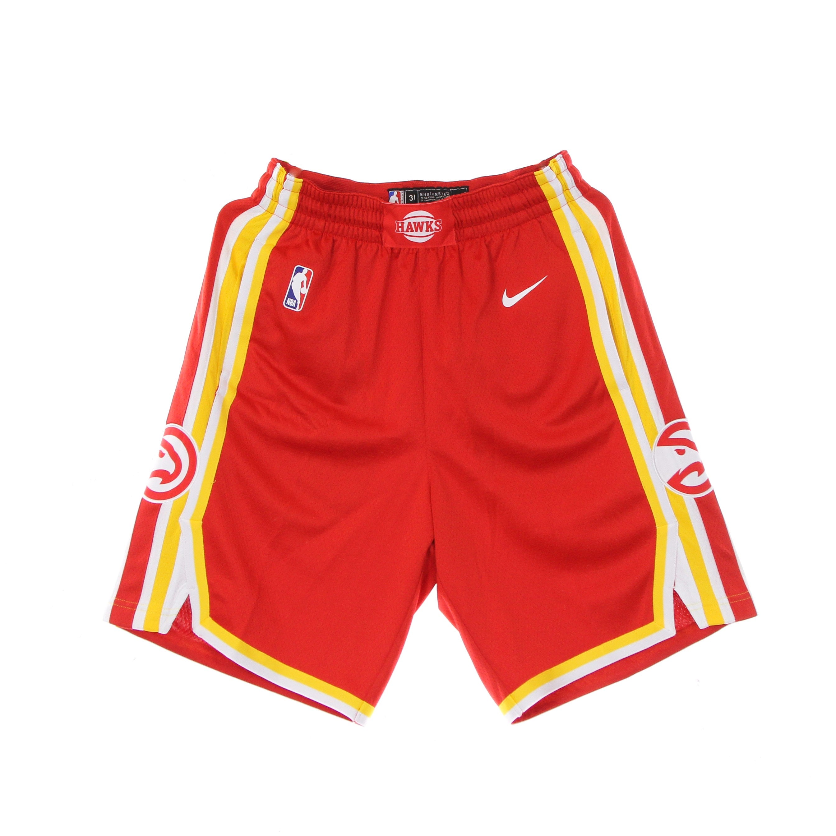 Men's Basketball Shorts Nba Dry Fit Swingman Short Icon Edition 2020 Atlhaw University Red/amarillo/white/white