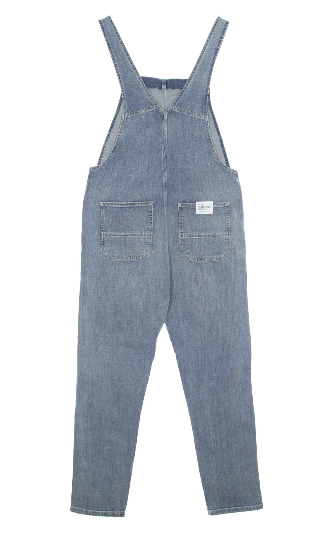 Women's W Bib Overall Dungarees Blue Light Stone Washed