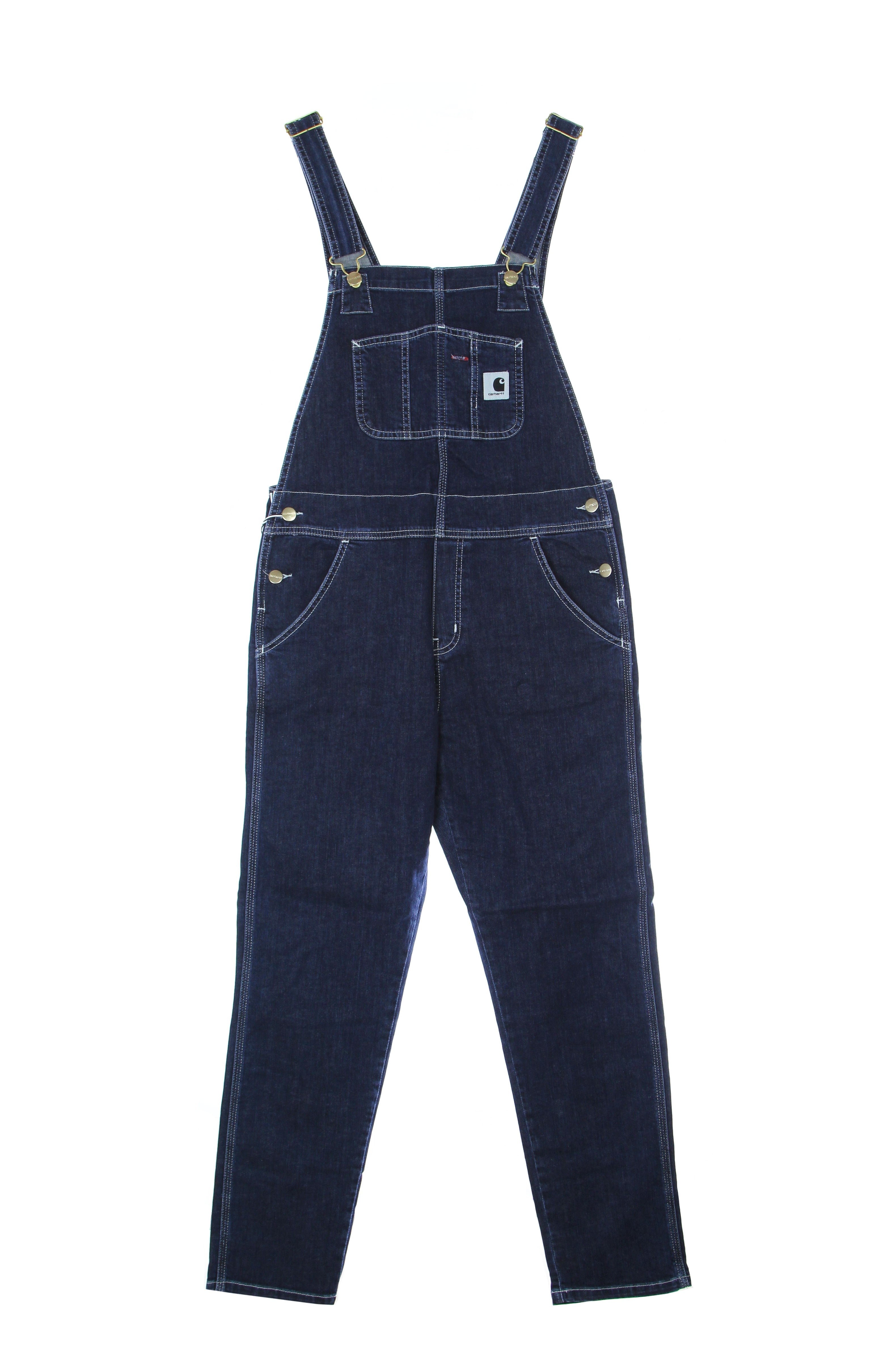 Carhartt Wip, Salopette Donna W Bib Overall, Blue Stone Washed