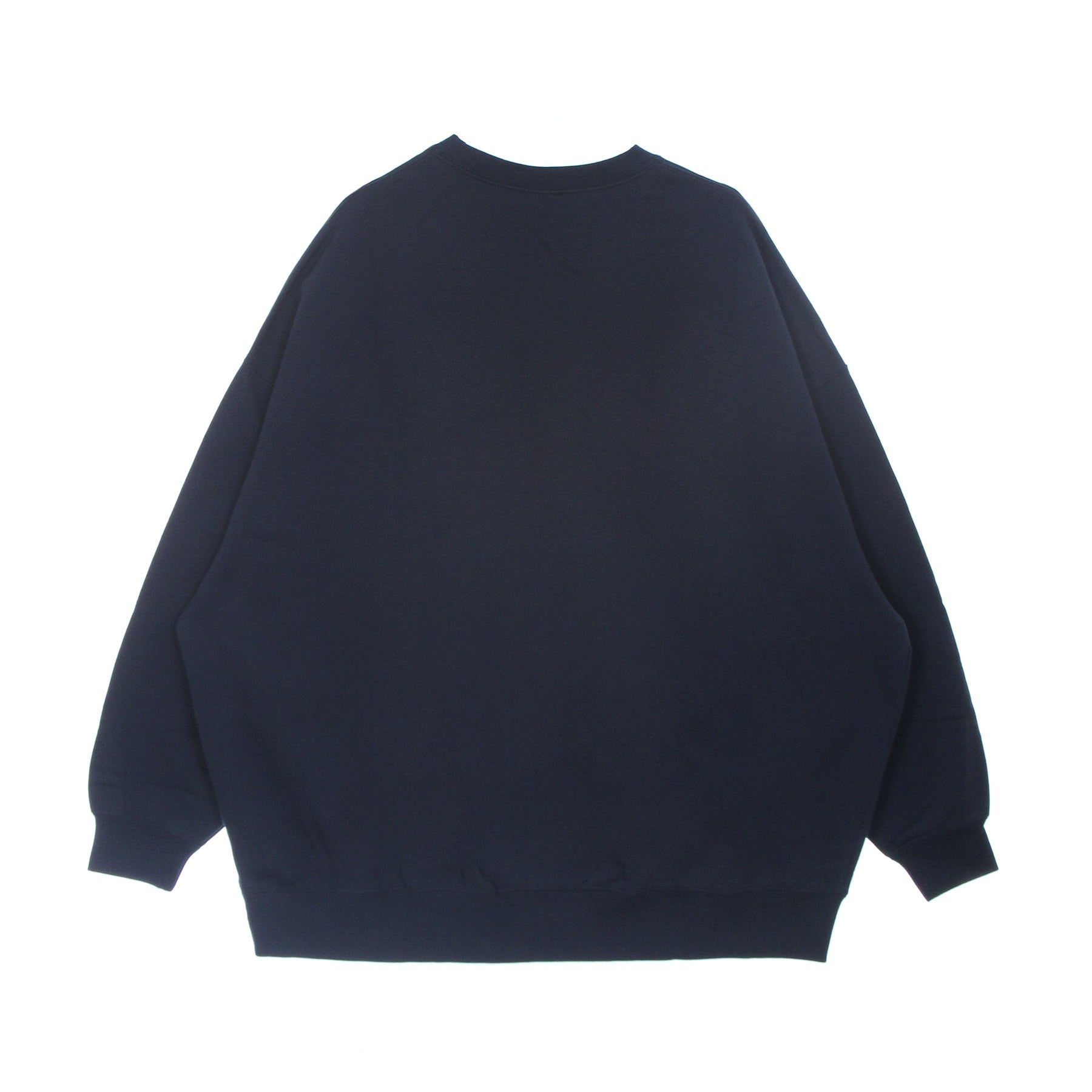Women's Crewneck Sweatshirt Sportswear Essentials Fleece Oversized Crew Gfx Midnight Navy/white