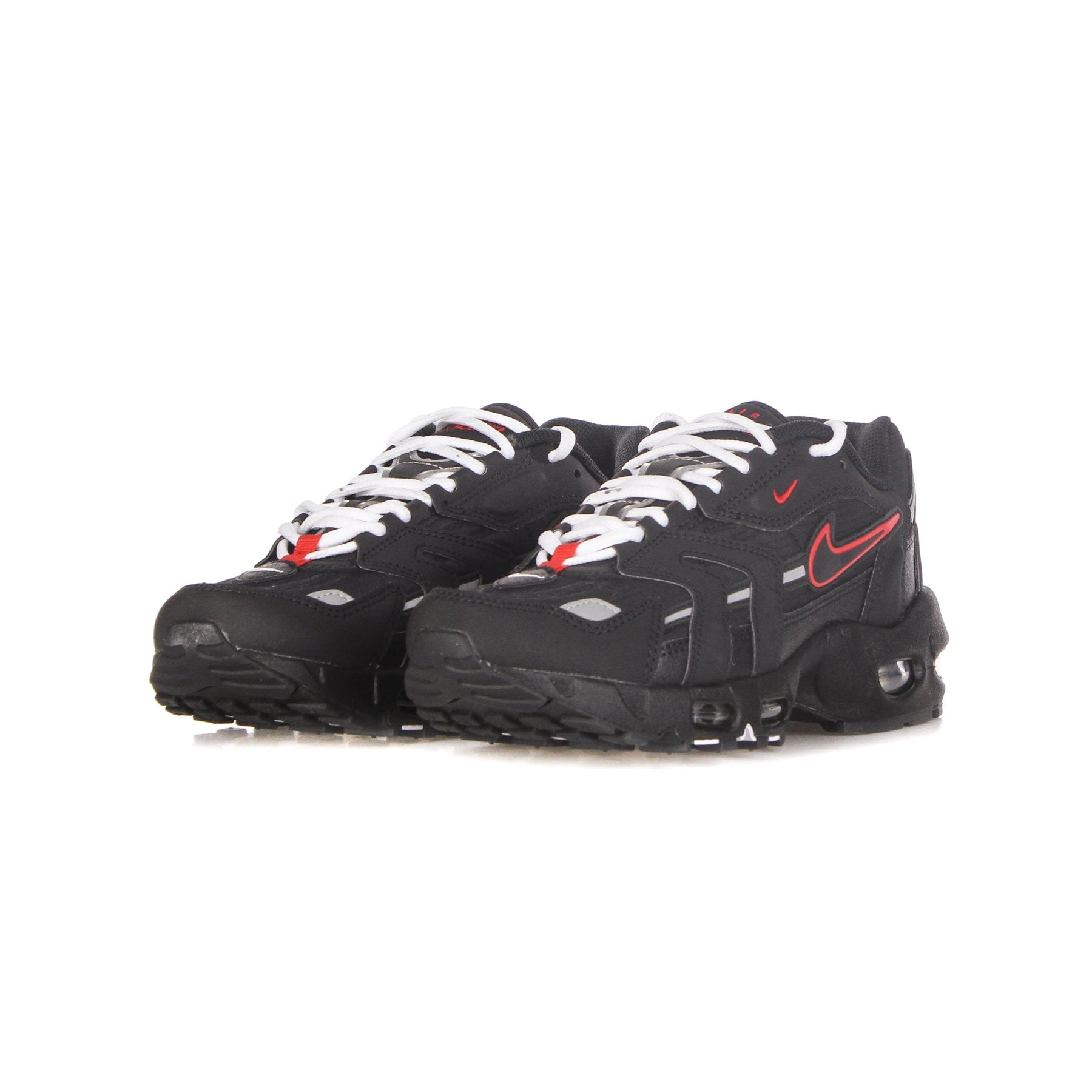 Air Max 96 Ii Men's Low Shoe Black/black/sport Red/white