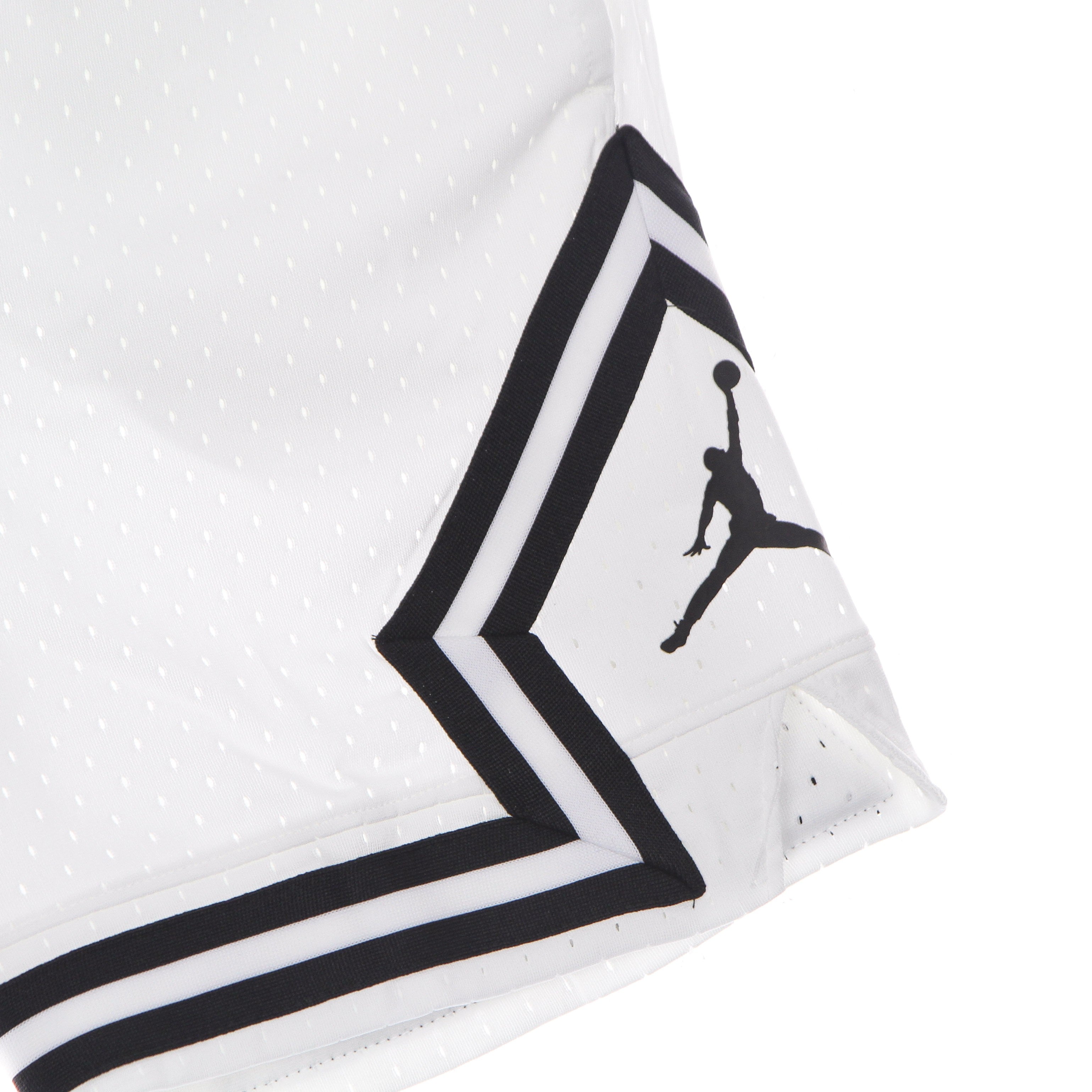 Men's Basketball Shorts Dri Fit Diamond Short White/white/black/black