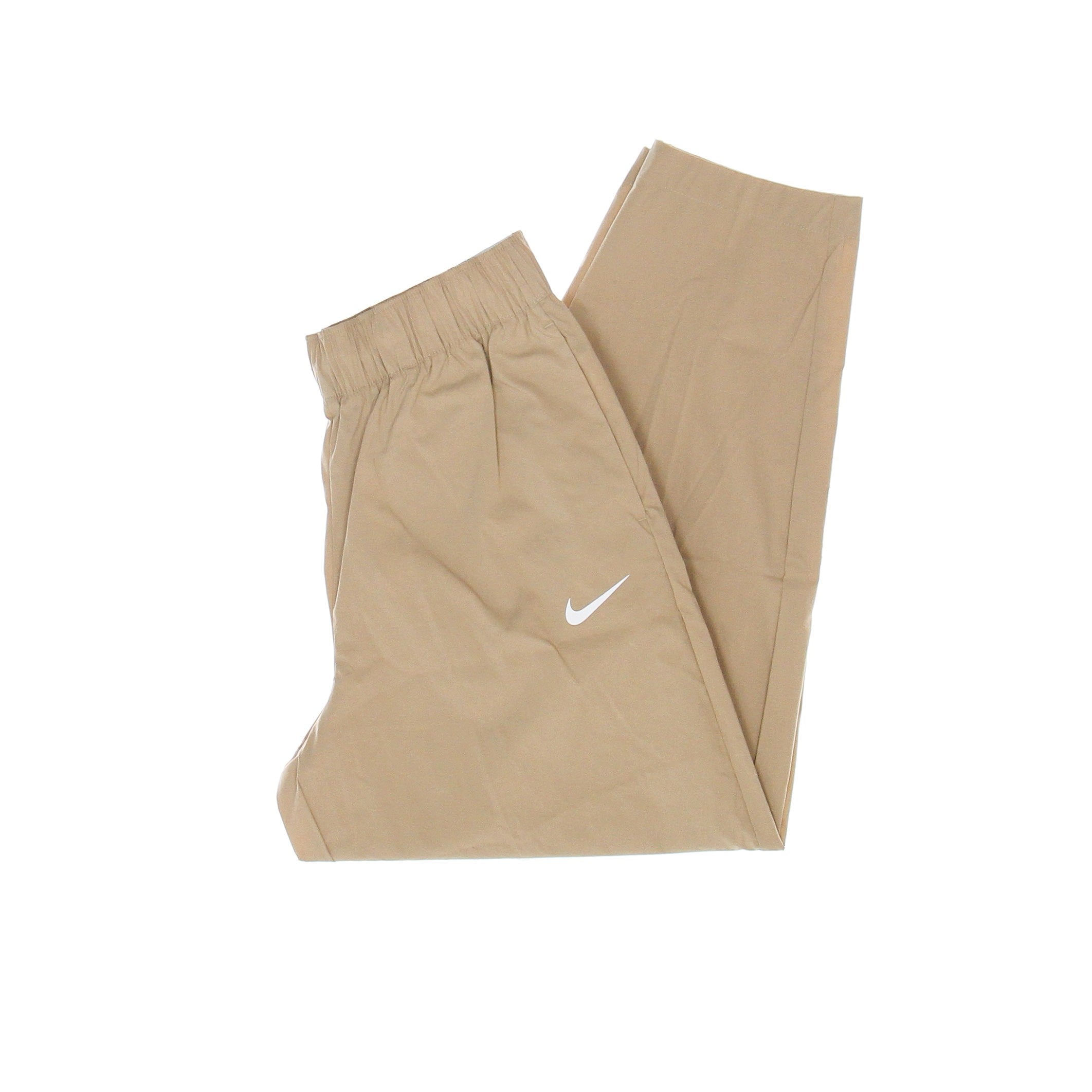 Nike, Pantalone Lungo Donna Essential Woven Hr Pant, Hemp/white