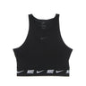 Nike, Top Donna Sportswear Crop Tape Top, Black