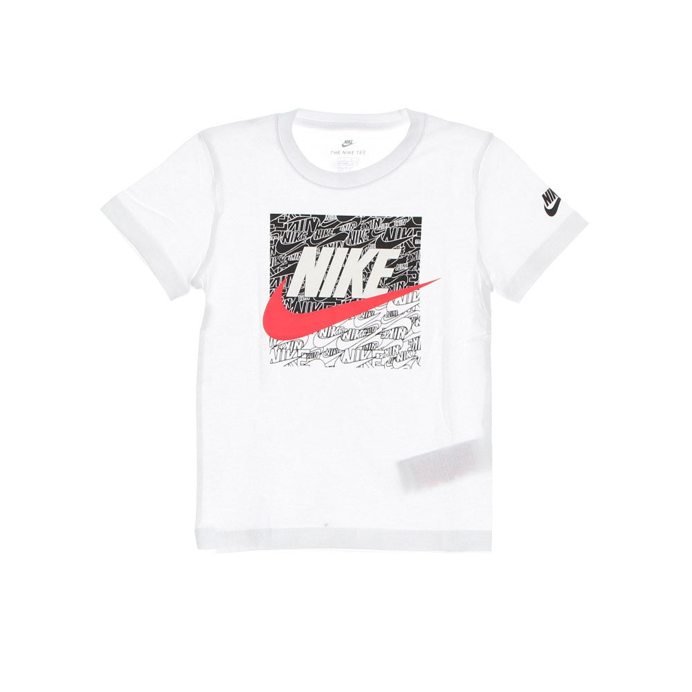 Nike, Maglietta Bambino Practice Makes Futura Logo Tee, White