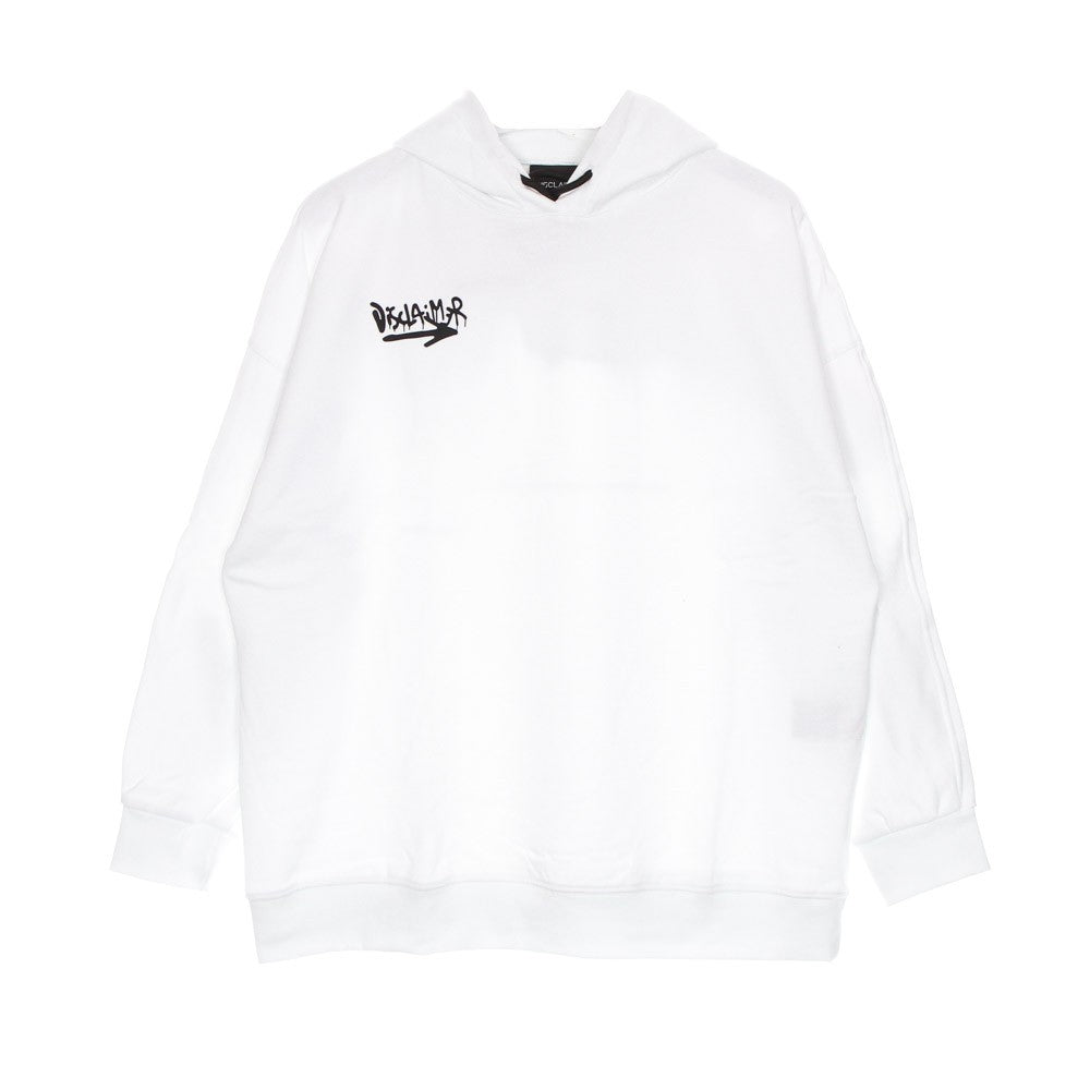 Women's Lightweight Hooded Sweatshirt Back Logo Hoodie White