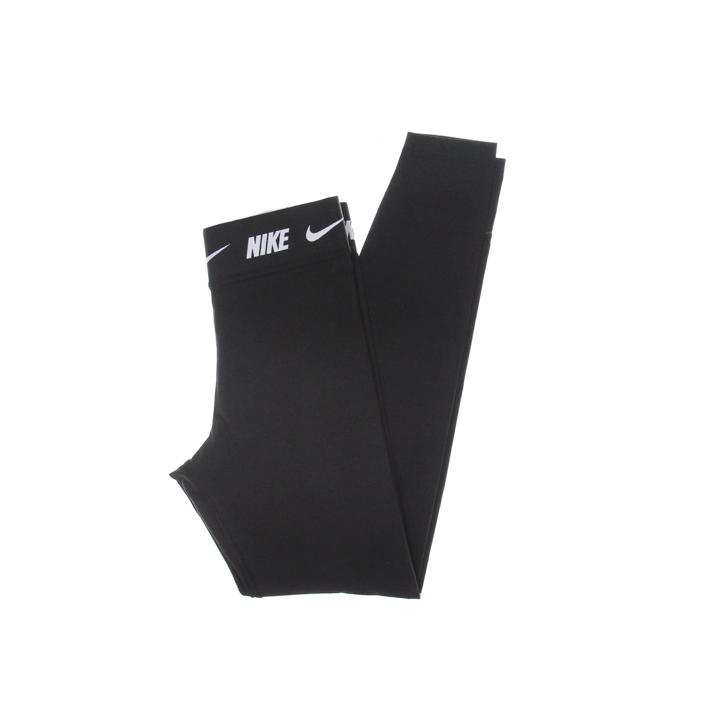 Nike, Leggins Donna Sportswear Club High-waisted Leggings, Black/dk Smoke Grey