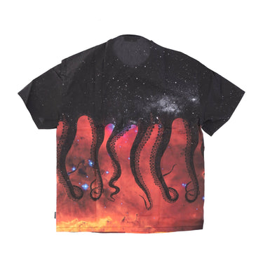 Octopus, Camicia Manica Corta Uomo Galaxy Shirt, 