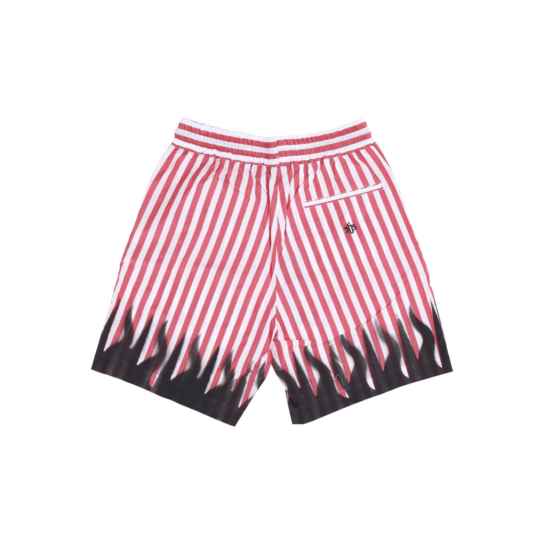 Ihs, Pantalone Corto Uomo Striped Short Pants, White/red