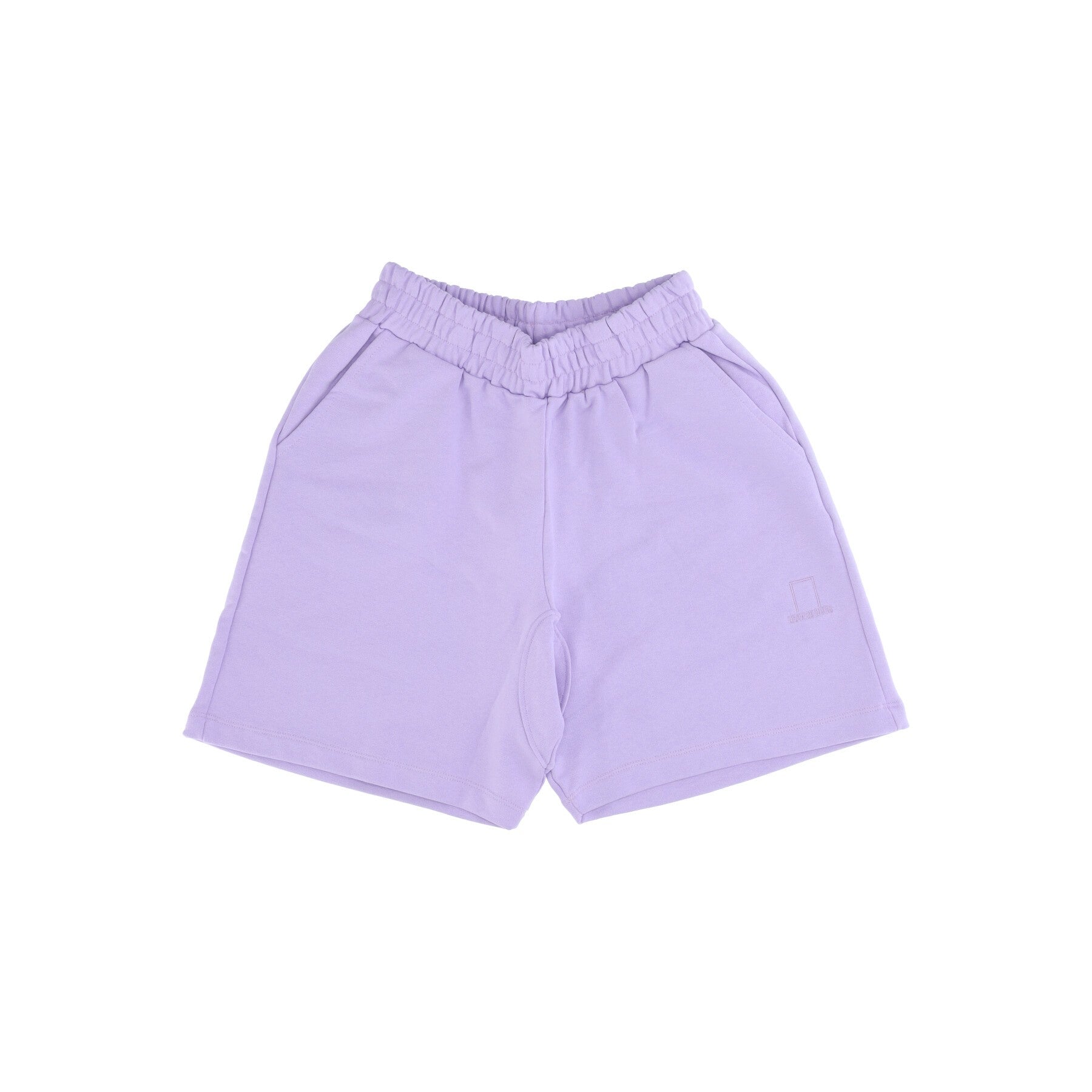 Men's Tracksuit Shorts Embroidered Logo Shorts Lilac