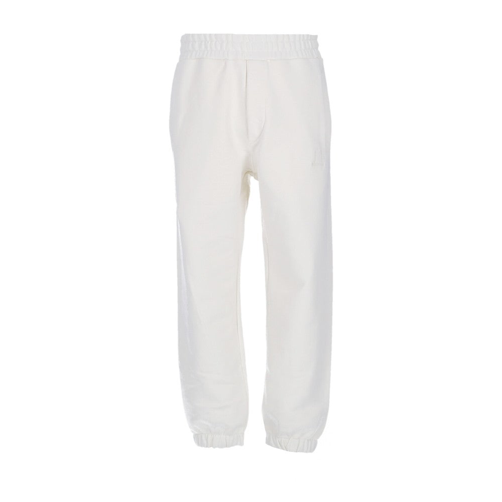 Men's Lightweight Tracksuit Pants Embroidered Logo Pant Off White
