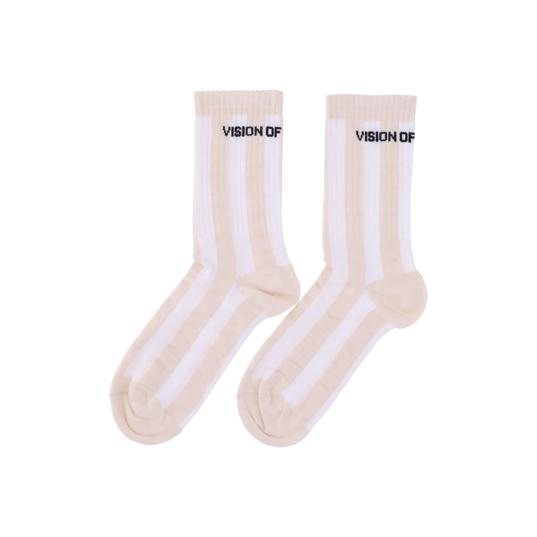 Vision Of Super, Calza Media Uomo Stripes Socks, Powder Pink