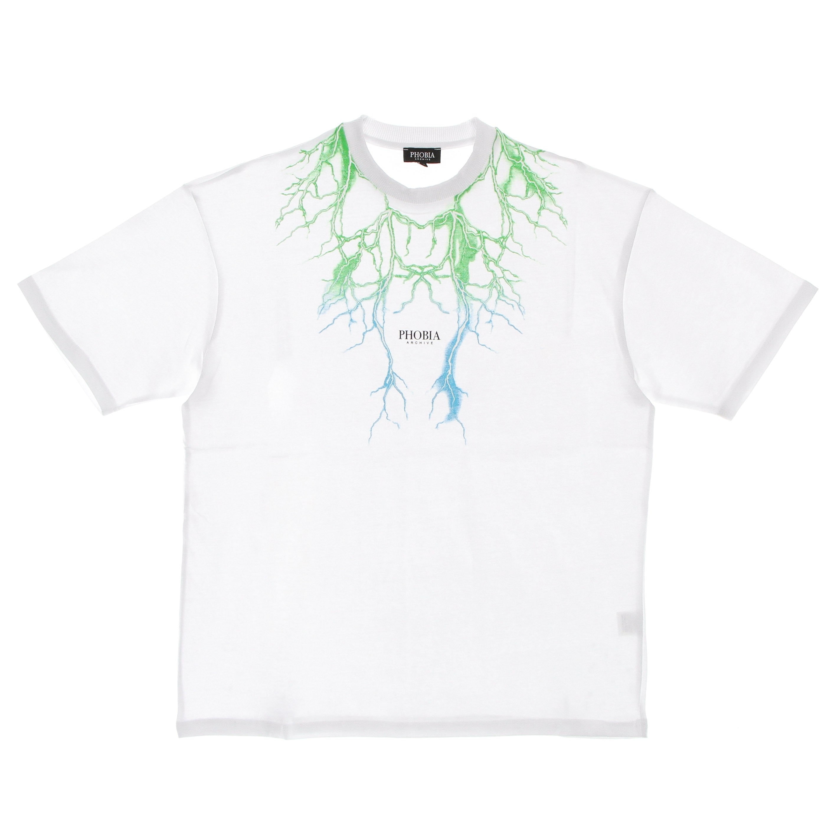 Men's Lightning Tee White/green/lightblue T-shirt
